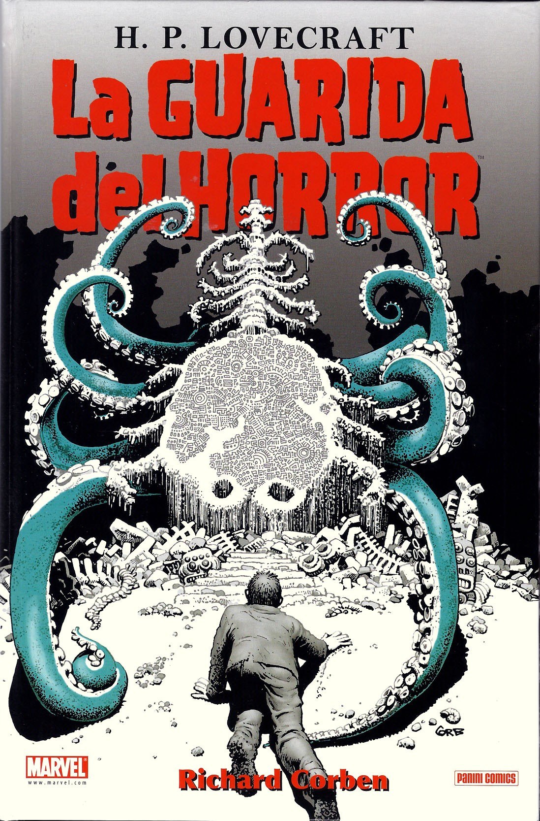 Portada ampliada de La Guarida del Horror - H.P.Lovecraft