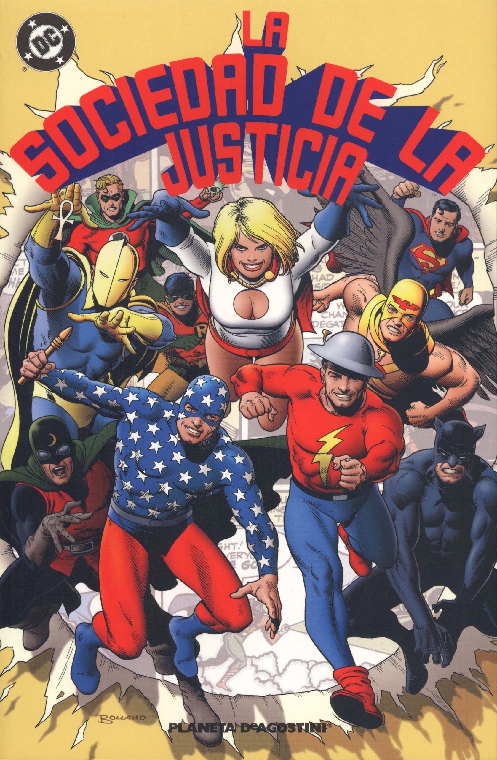 Portada ampliada de La Sociedad de la Justicia - Tomo 01 (Howard el Patero Solitario, Jrgandalf & Tildoras, CRG)