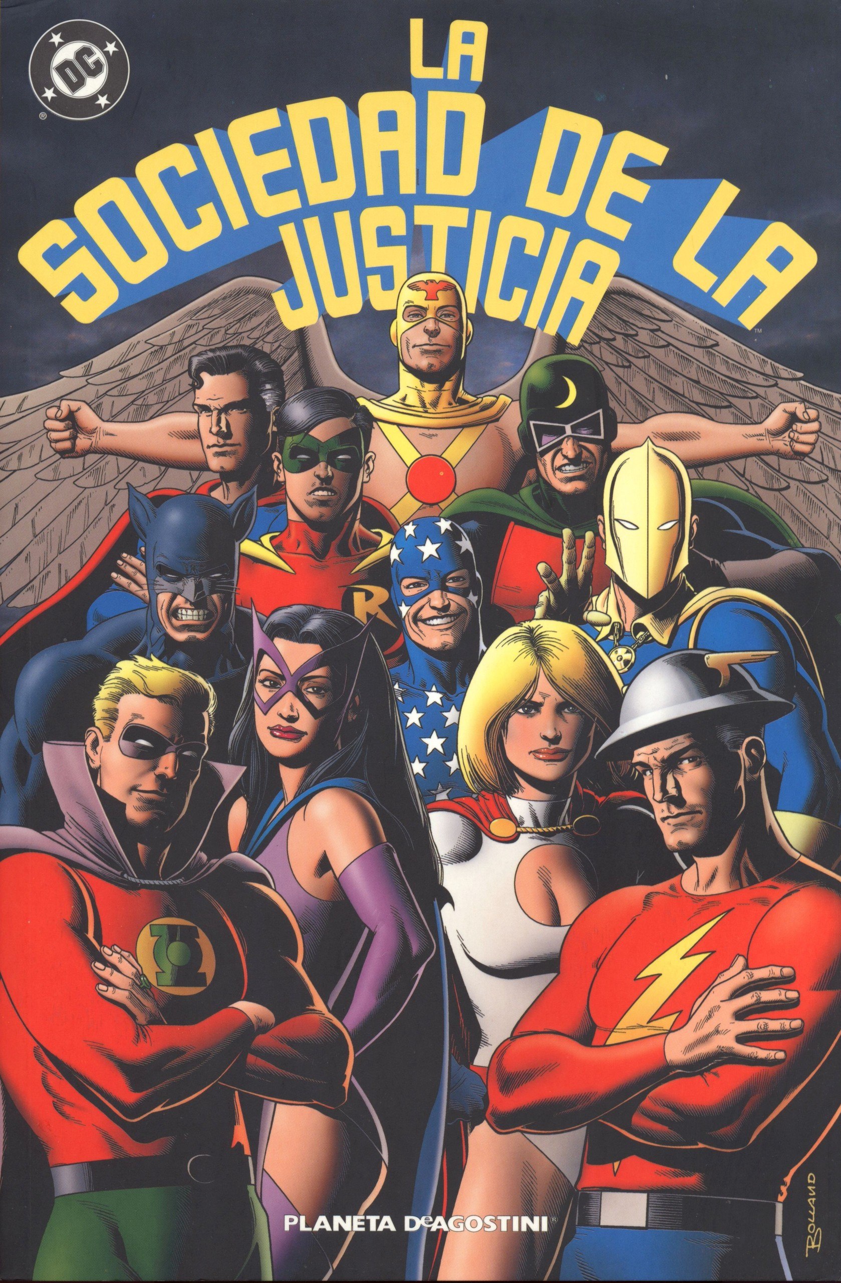 Portada ampliada de La Sociedad de la Justicia - Tomo 02 (Howard el Patero Solitario, Jrgandalf & Tildoras, CRG)