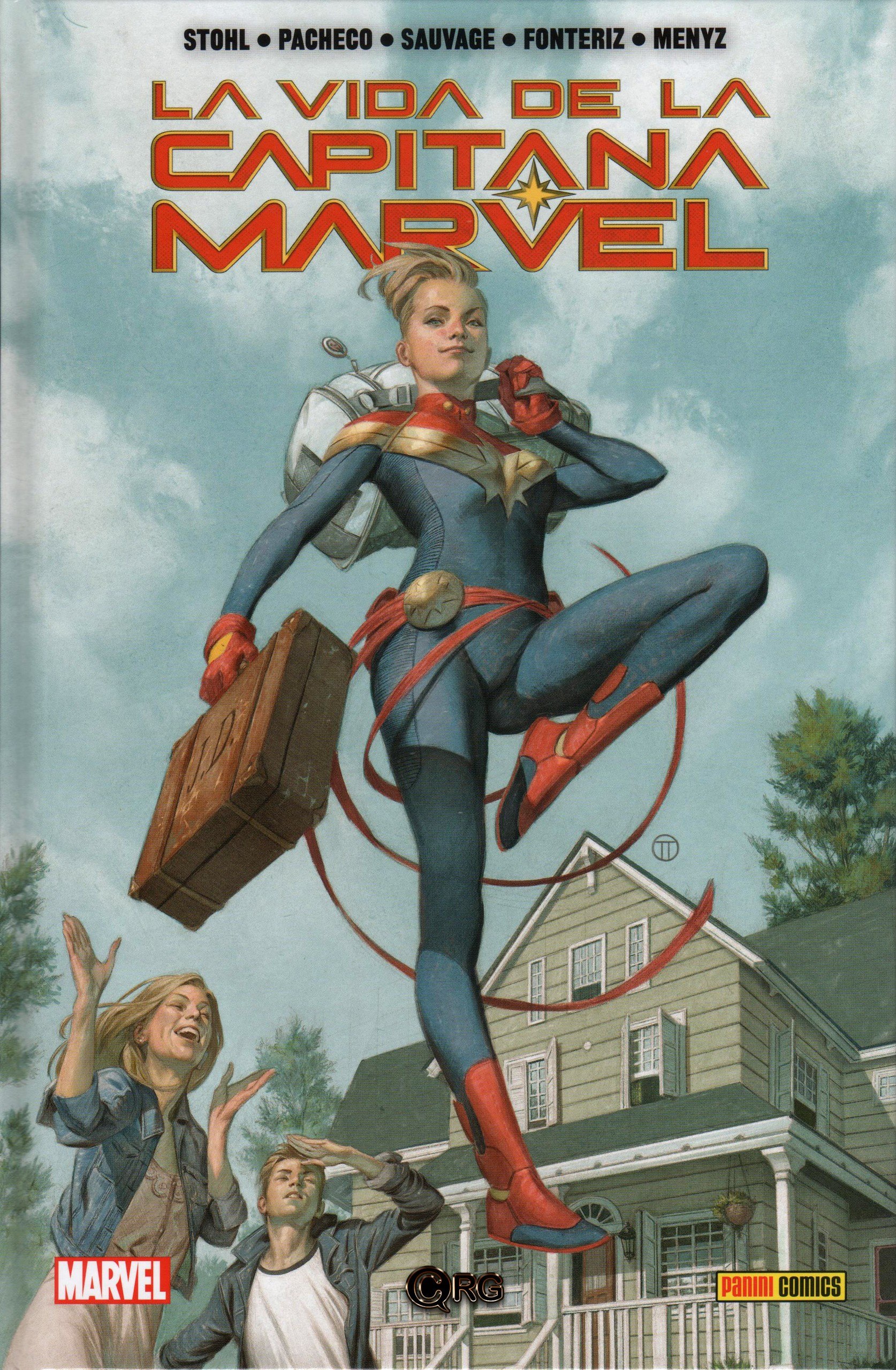 Portada ampliada de La Vida de la Capitana Marvel - Punkarra