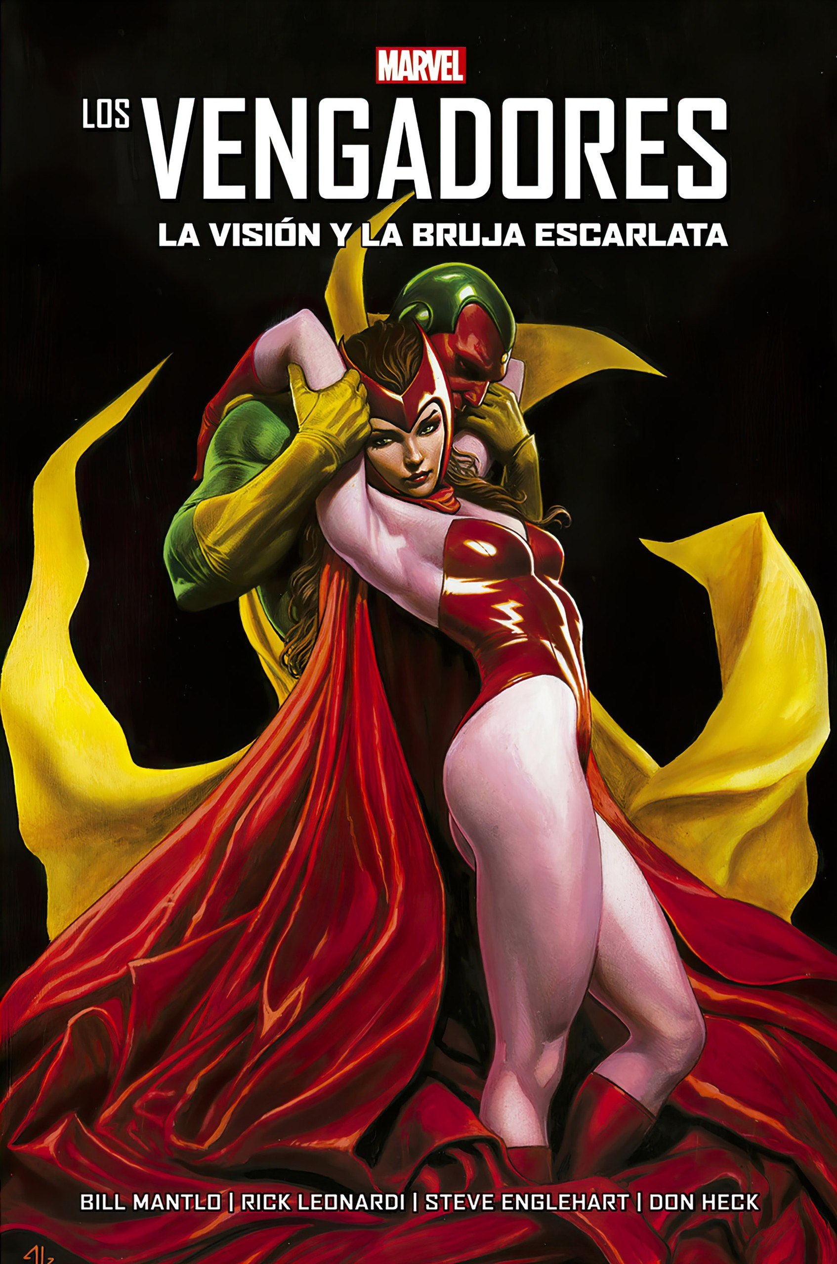 Portada ampliada de La Vision y la Bruja Escarlata (The Murdock-CRG)