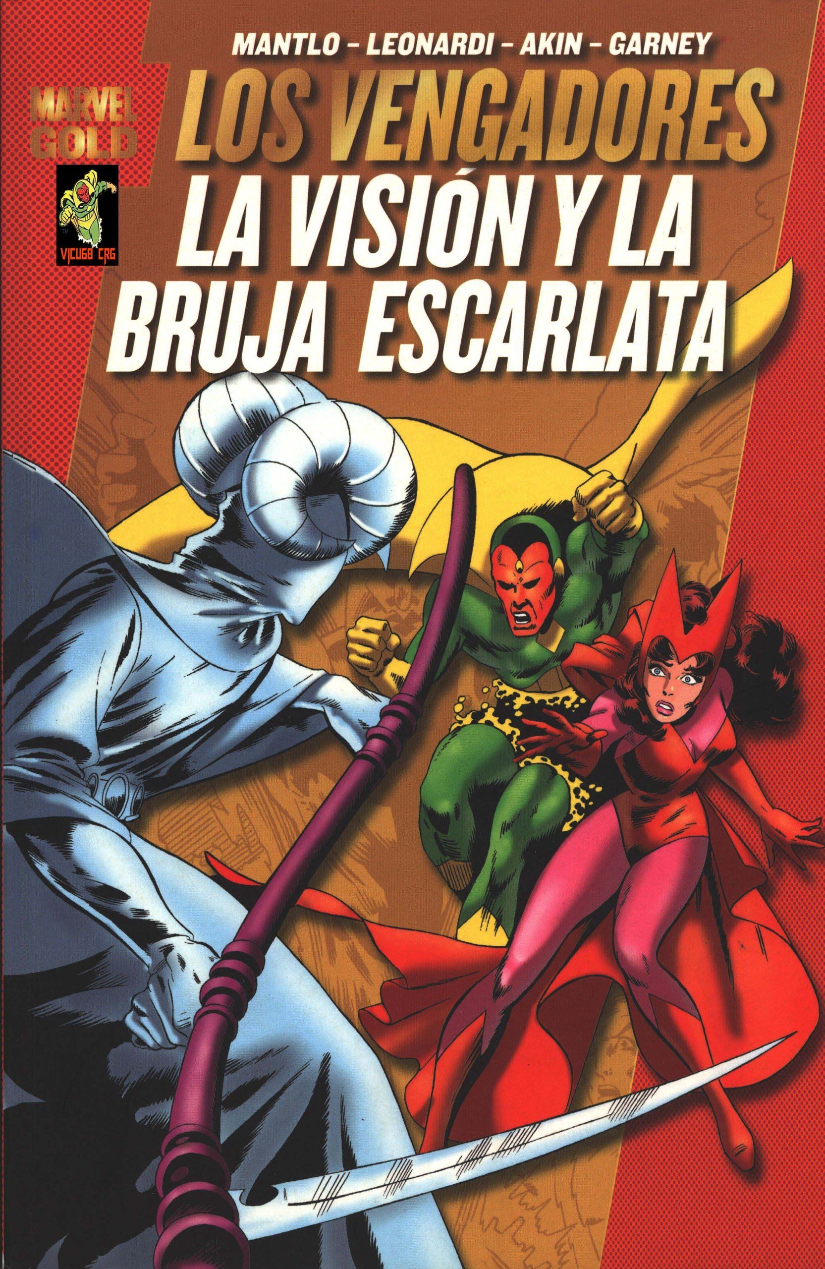 Portada ampliada de La Vision y la Bruja Escarlata MG por Vicu68