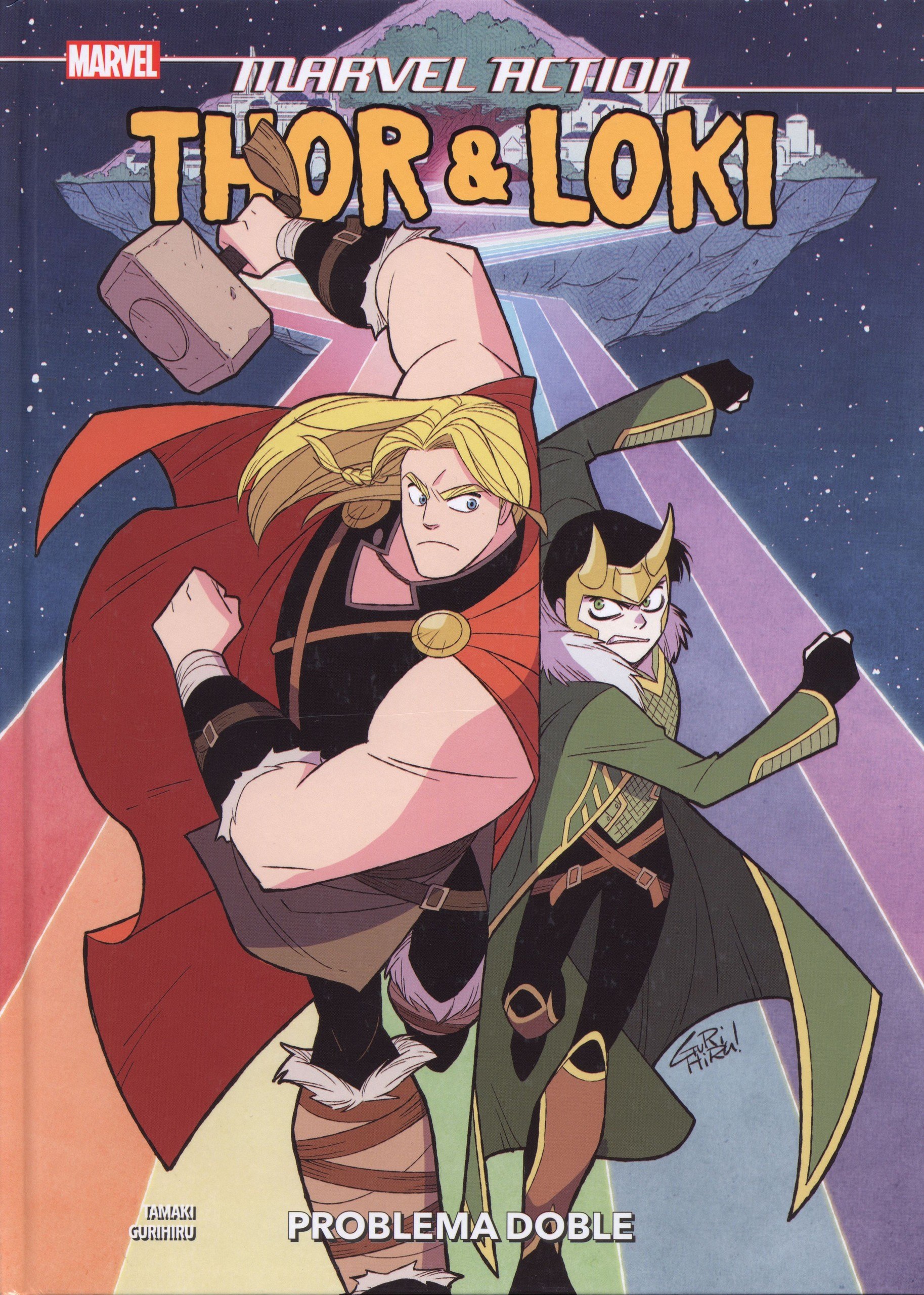 Portada ampliada de Marvel Action - Thor & Loki - Problema Doble (Punkarra & Tildoras, CRGfunding)