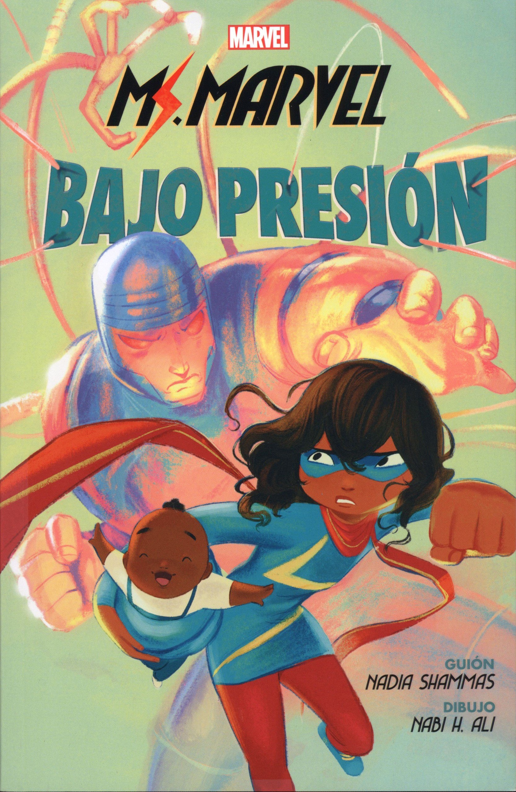 Portada ampliada de Ms Marvel - Bajo Presion (Punkarra & Tildoras, CRG)