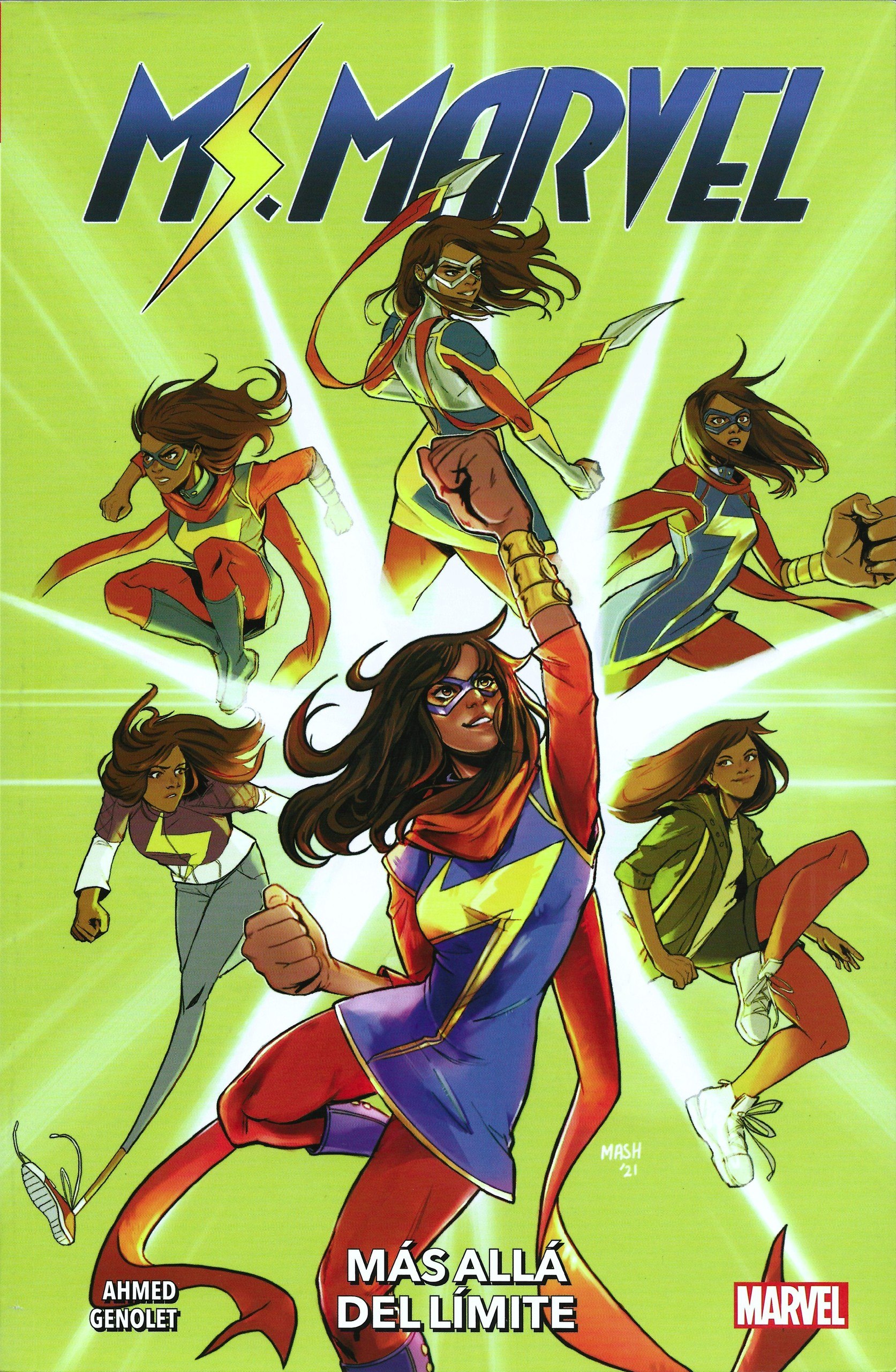 Portada ampliada de Ms. Marvel -Mas alla del limite- Punkarra