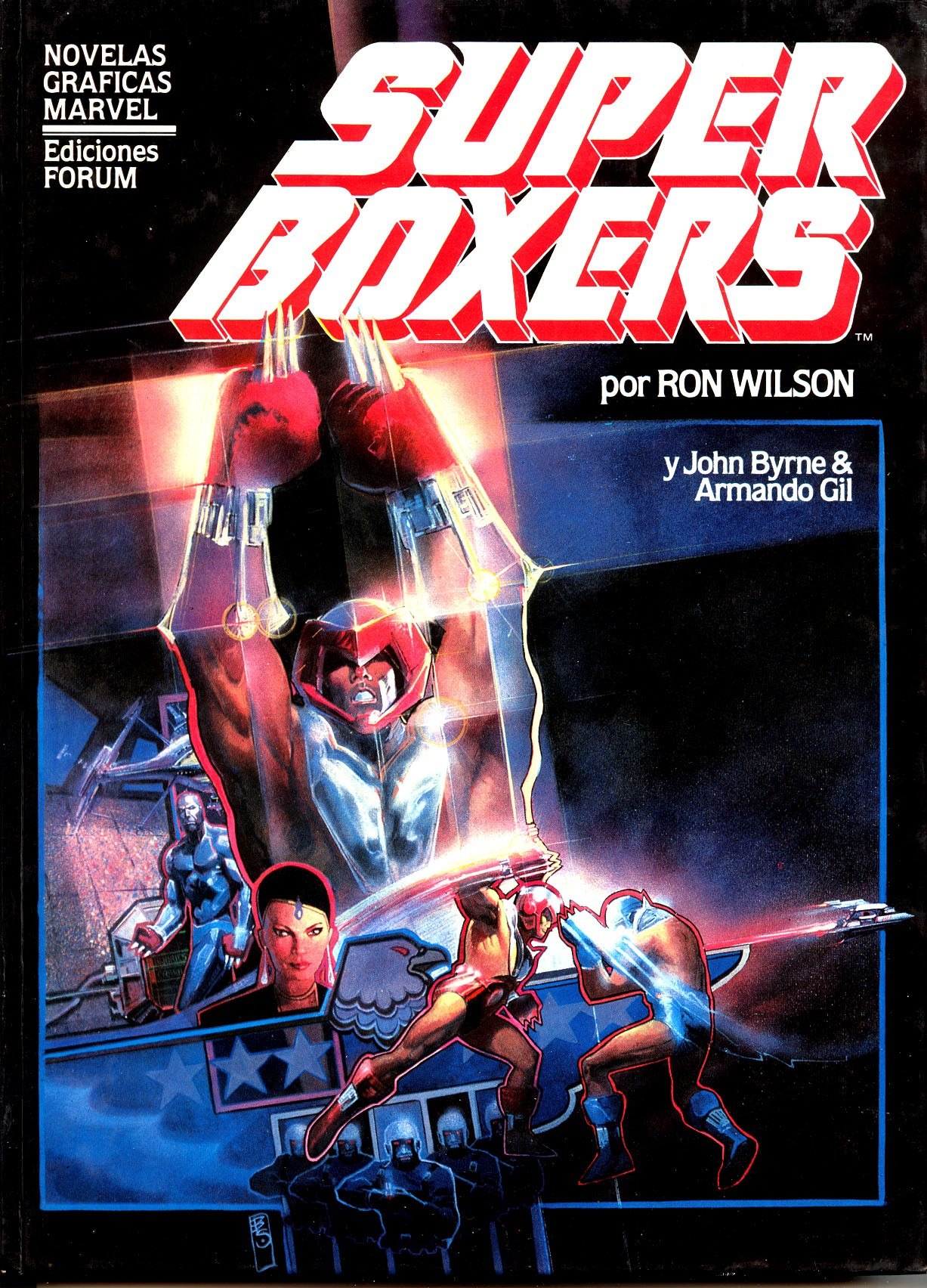 Portada ampliada de superboxers por BOLTARSON