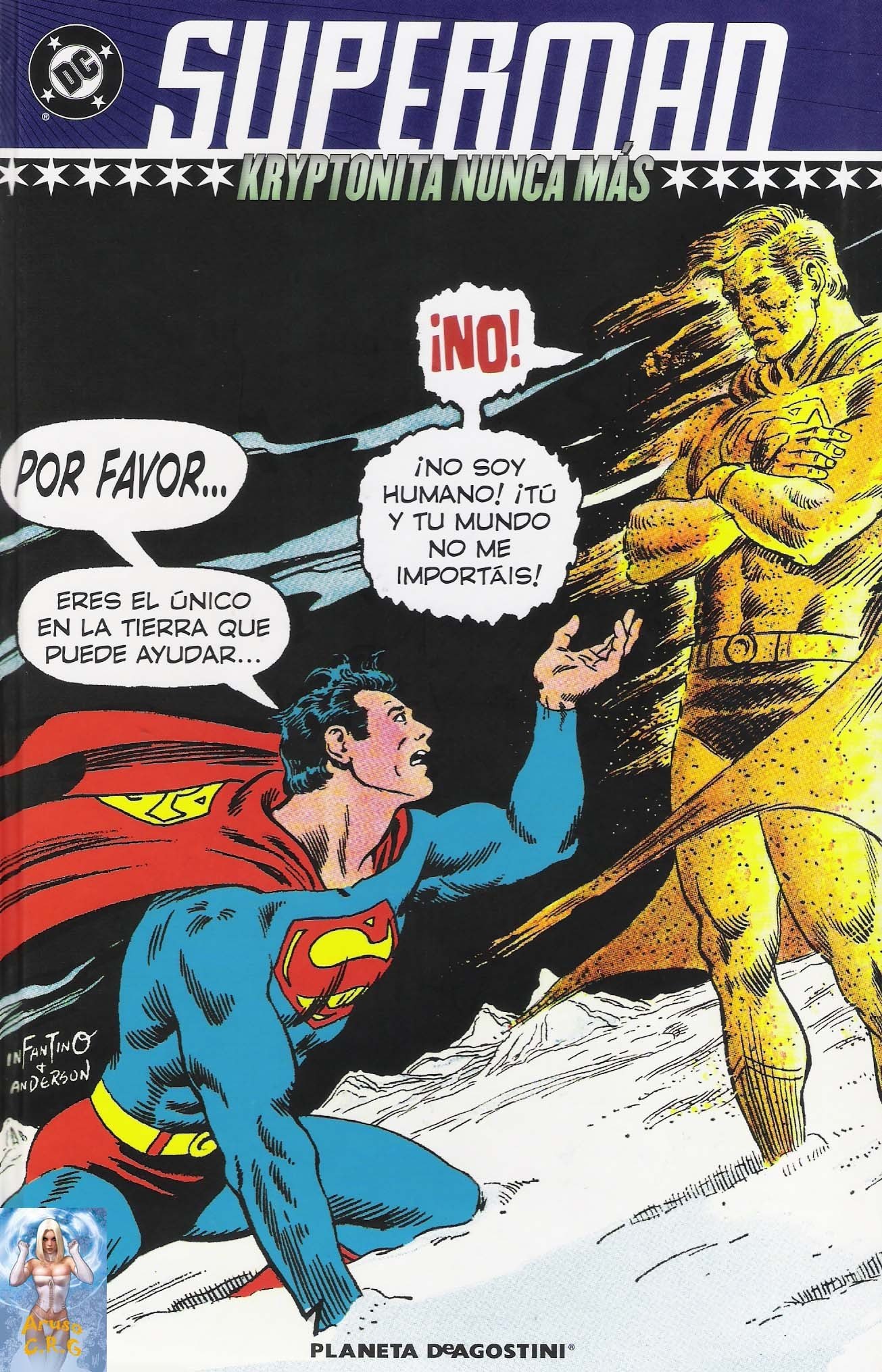 Portada ampliada de Superman - Kryptonita nunca mas