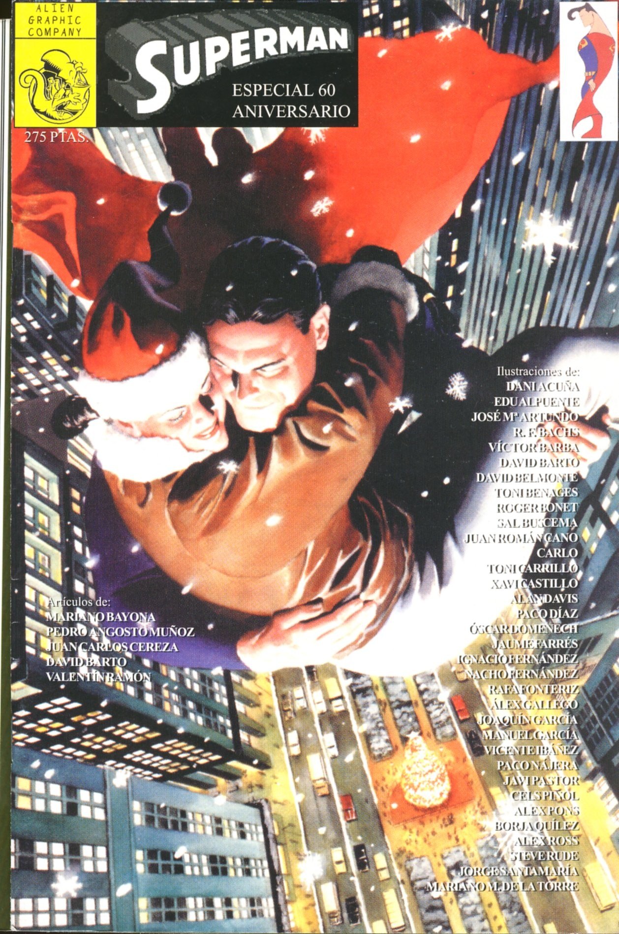 Portada ampliada de Superman 60 aniversario