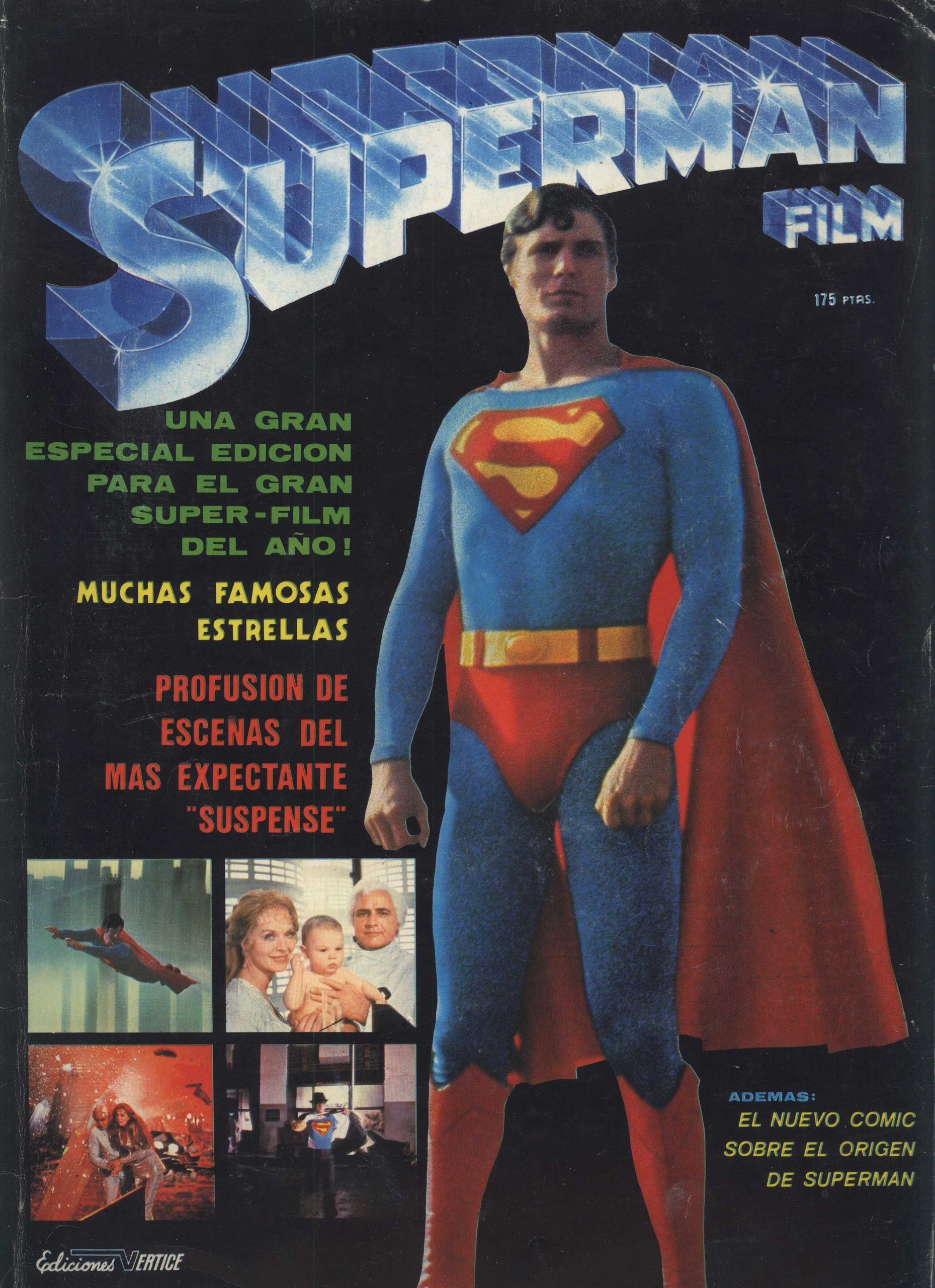 Portada ampliada de Superman Film Ediciones Vertice