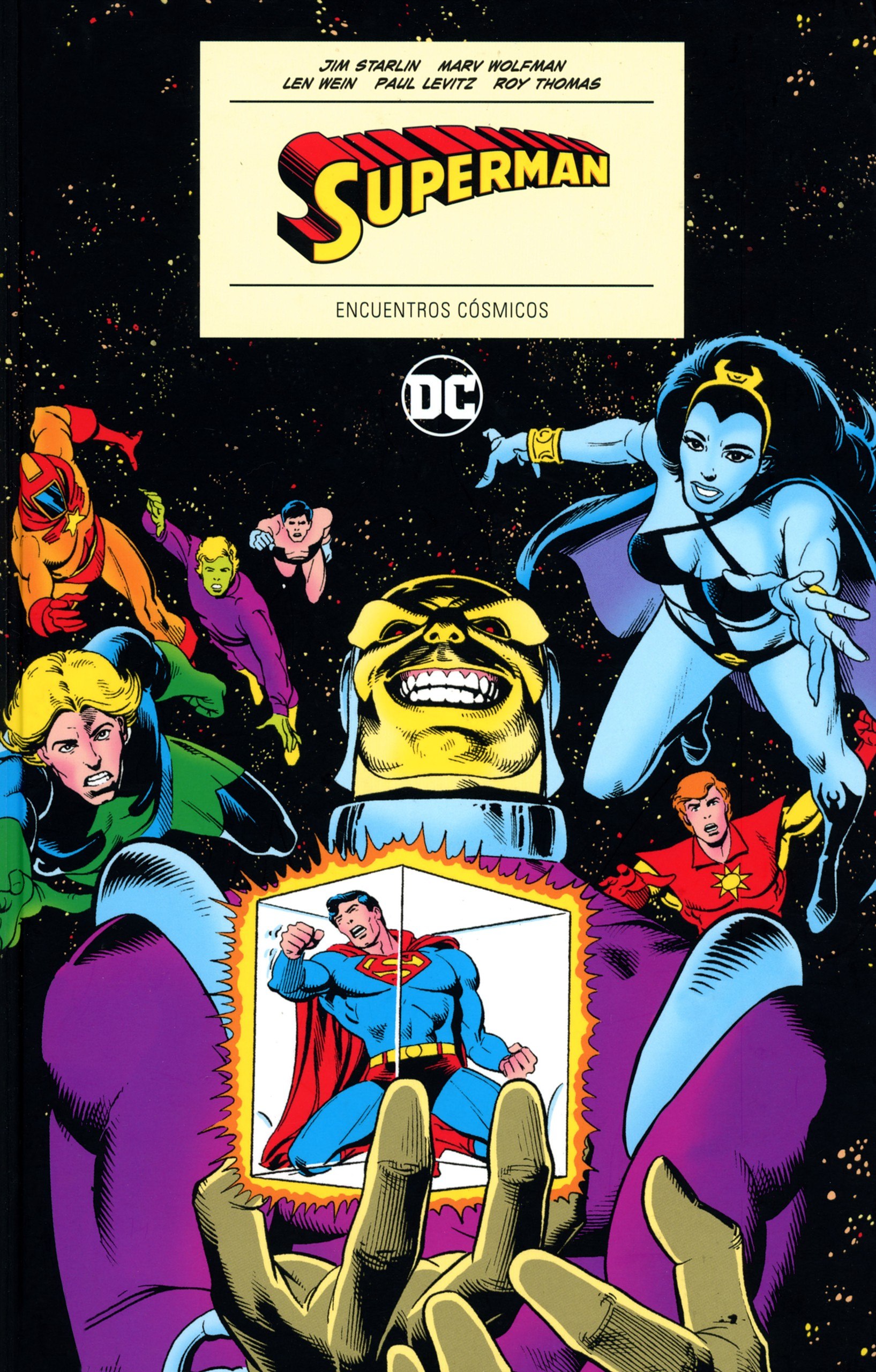 Portada ampliada de Superman · Encuentros Cosmicos