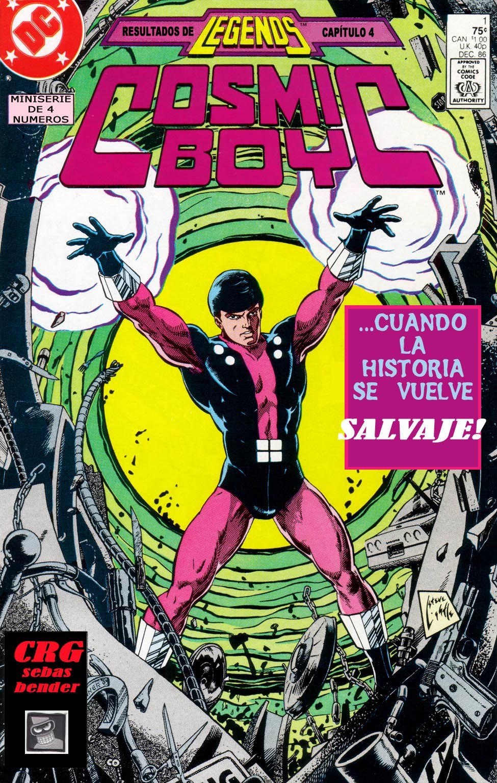 Portada ampliada de Cosmic Boy