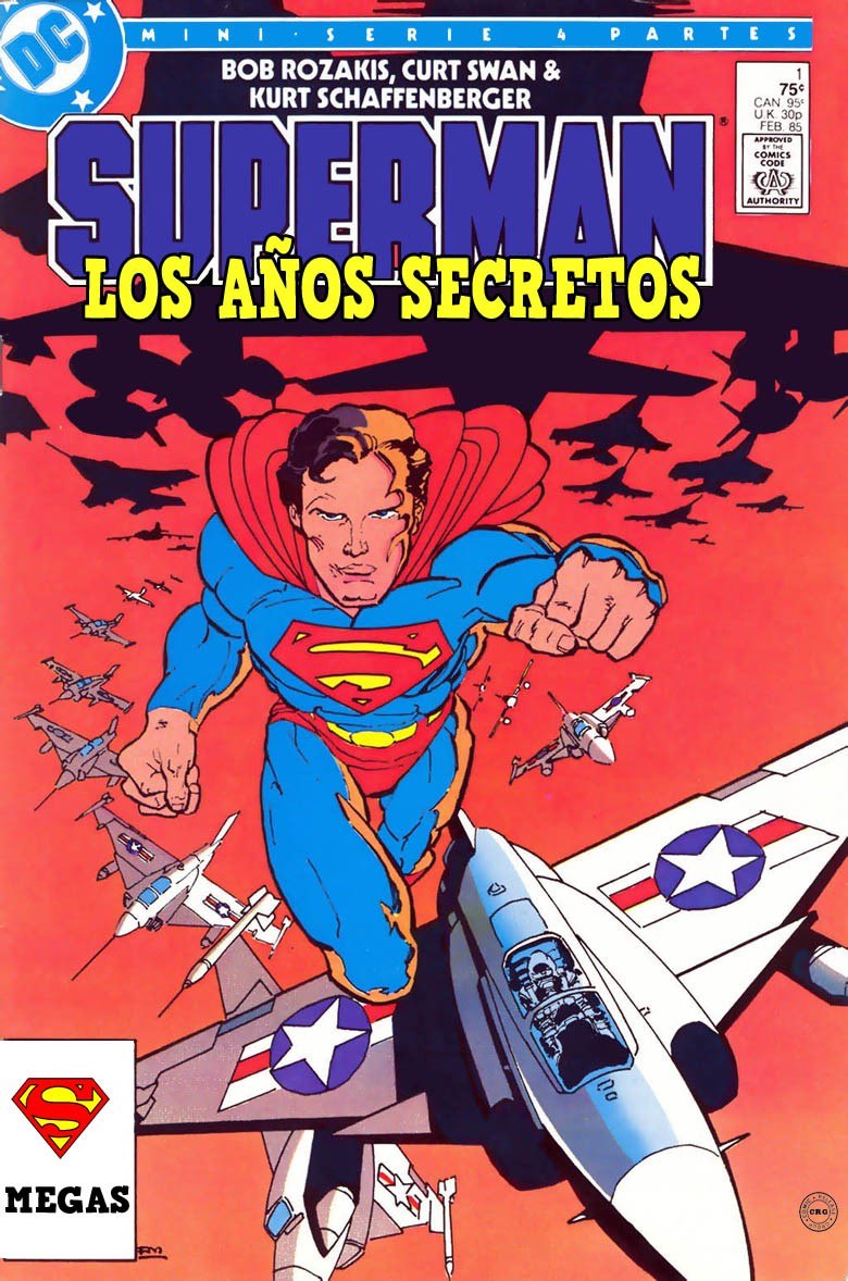 Portada ampliada de SUPERMAN LOS AÑOS SECRETOS
