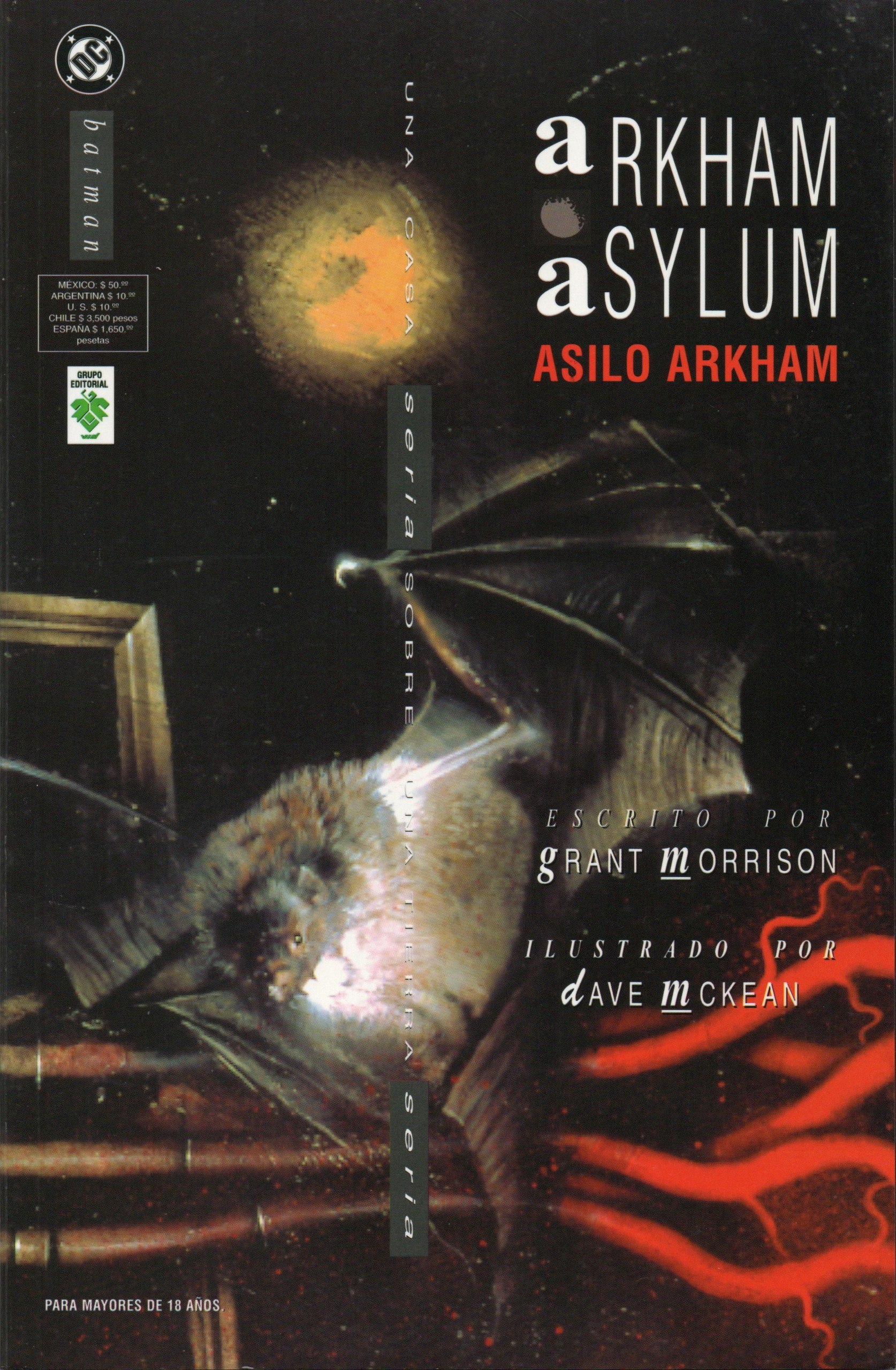 Portada ampliada de Arkham Asylum