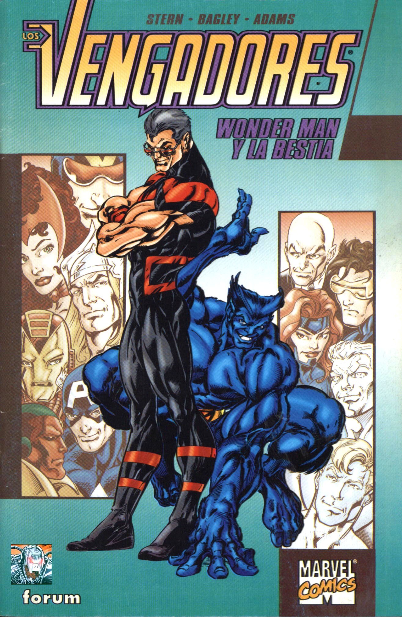 Portada ampliada de LOS VENGADORES