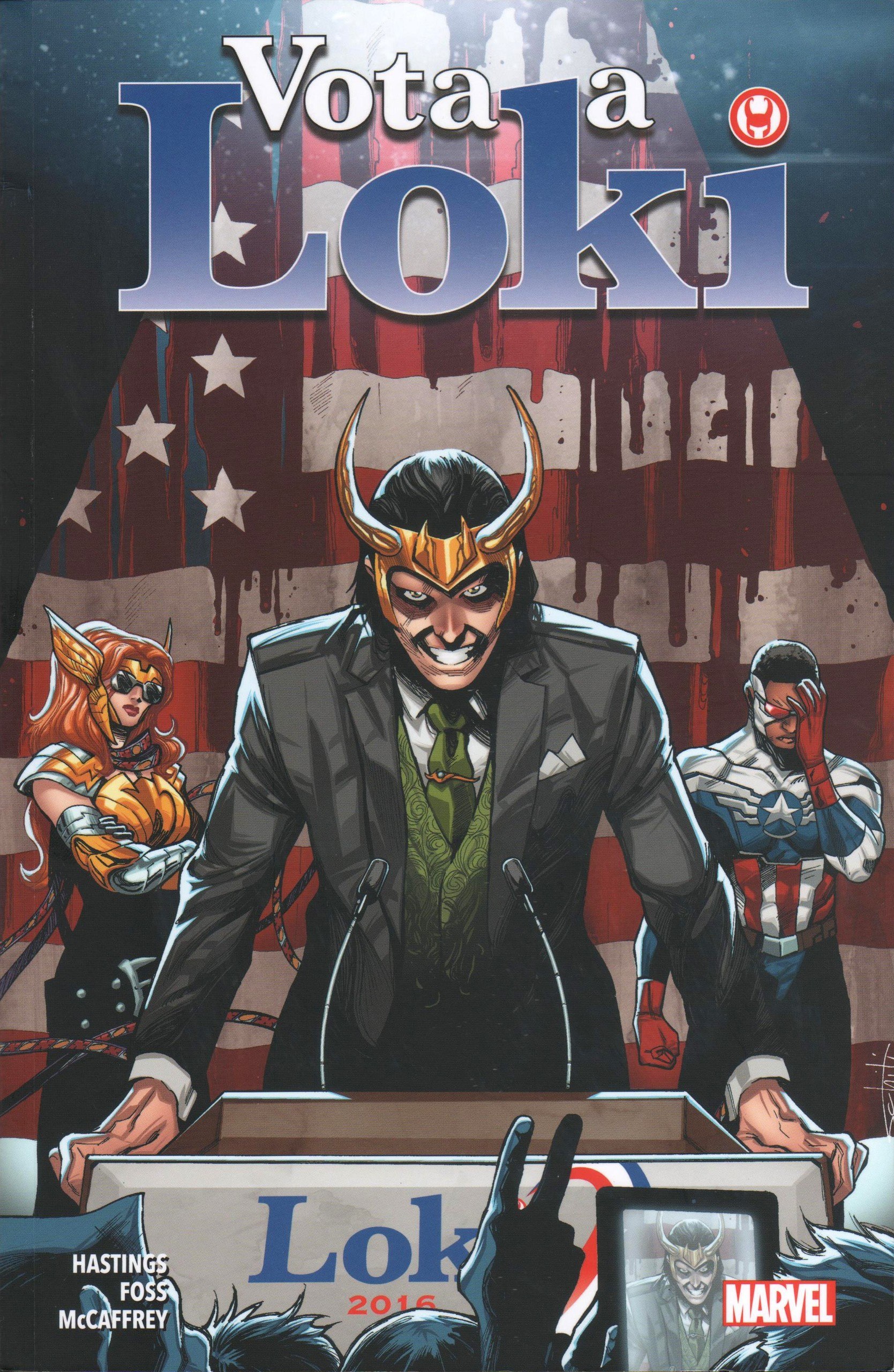 Portada ampliada de Vota a Loki