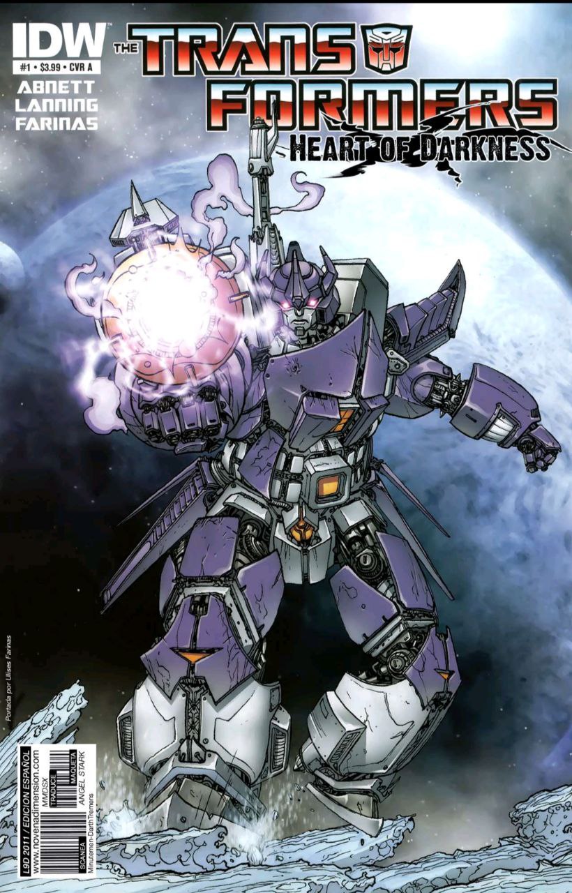 Portada ampliada de Transformers Heart of Darkness