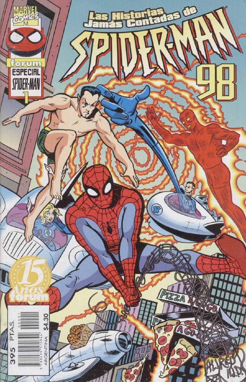 Portada ampliada de Las Historias Jamás Contadas de SPIDER-MAN