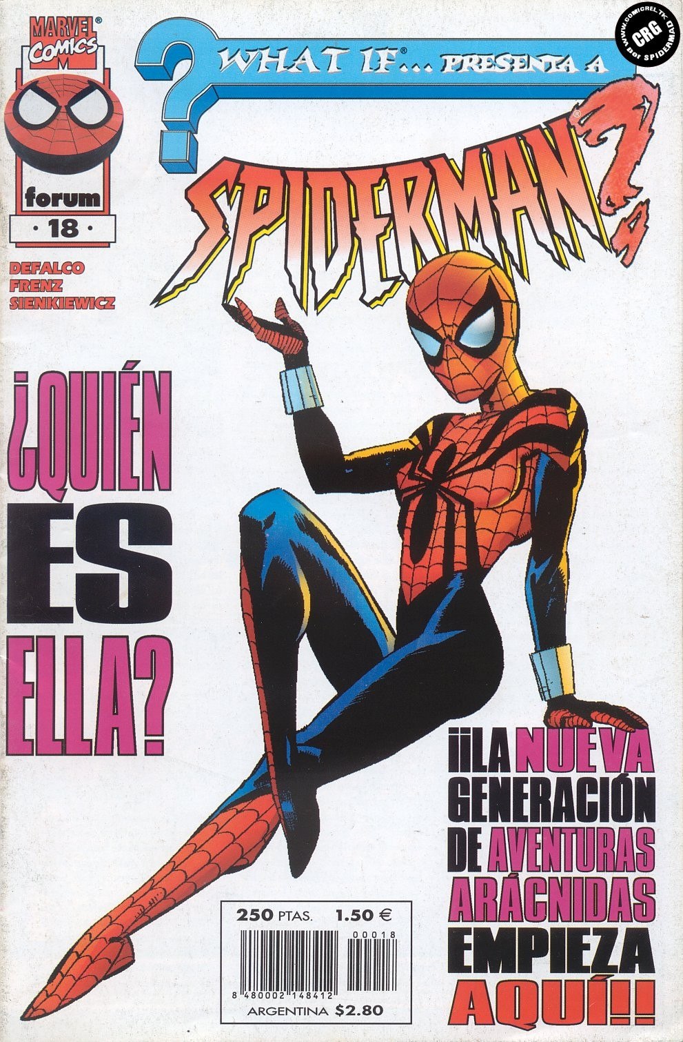 Portada ampliada de WHAT IF... PRESENTA A SPIDERMAN?