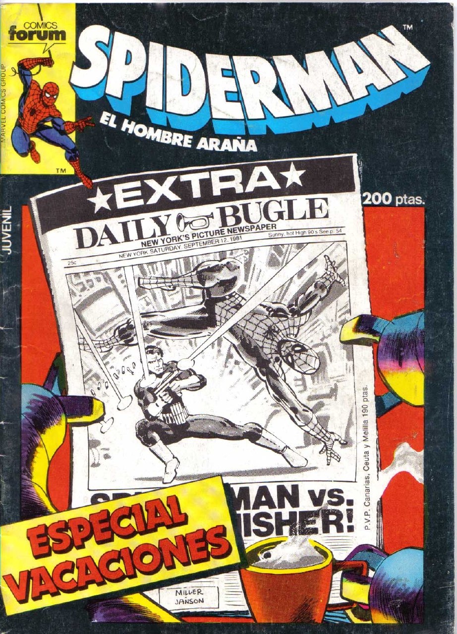 Portada ampliada de SPIDERMAN EL HOMBRE ARAÑA
