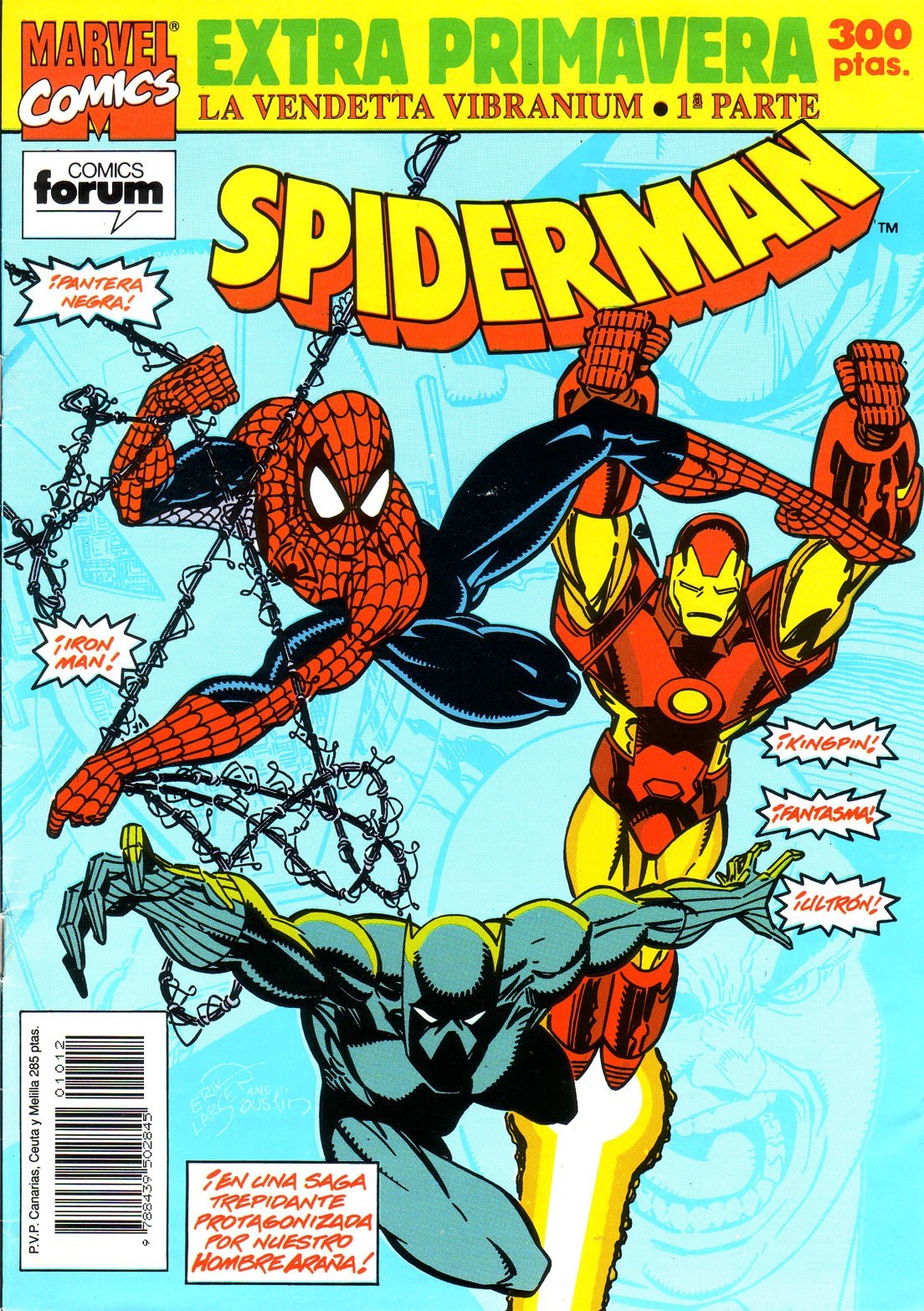 Portada ampliada de SPIDERMAN