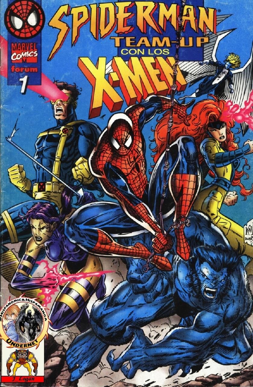 Portada ampliada de SPIDERMAN TEAM-UP CON LOS X-MEN