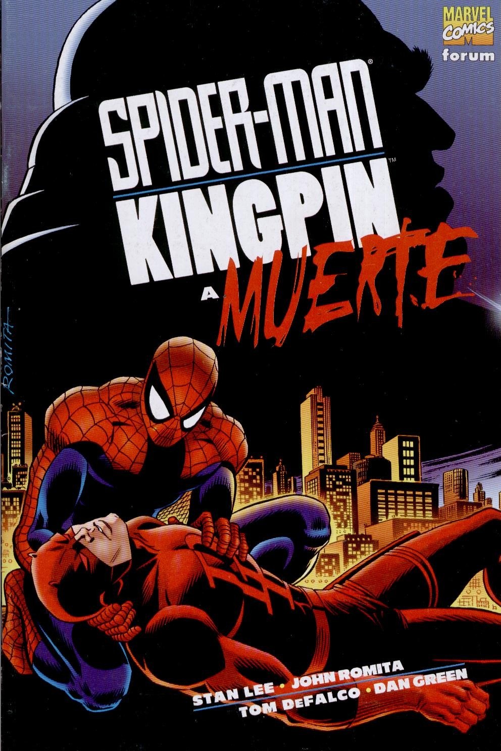 Portada ampliada de SPIDER-MAN KINGPIN A MUERTE
