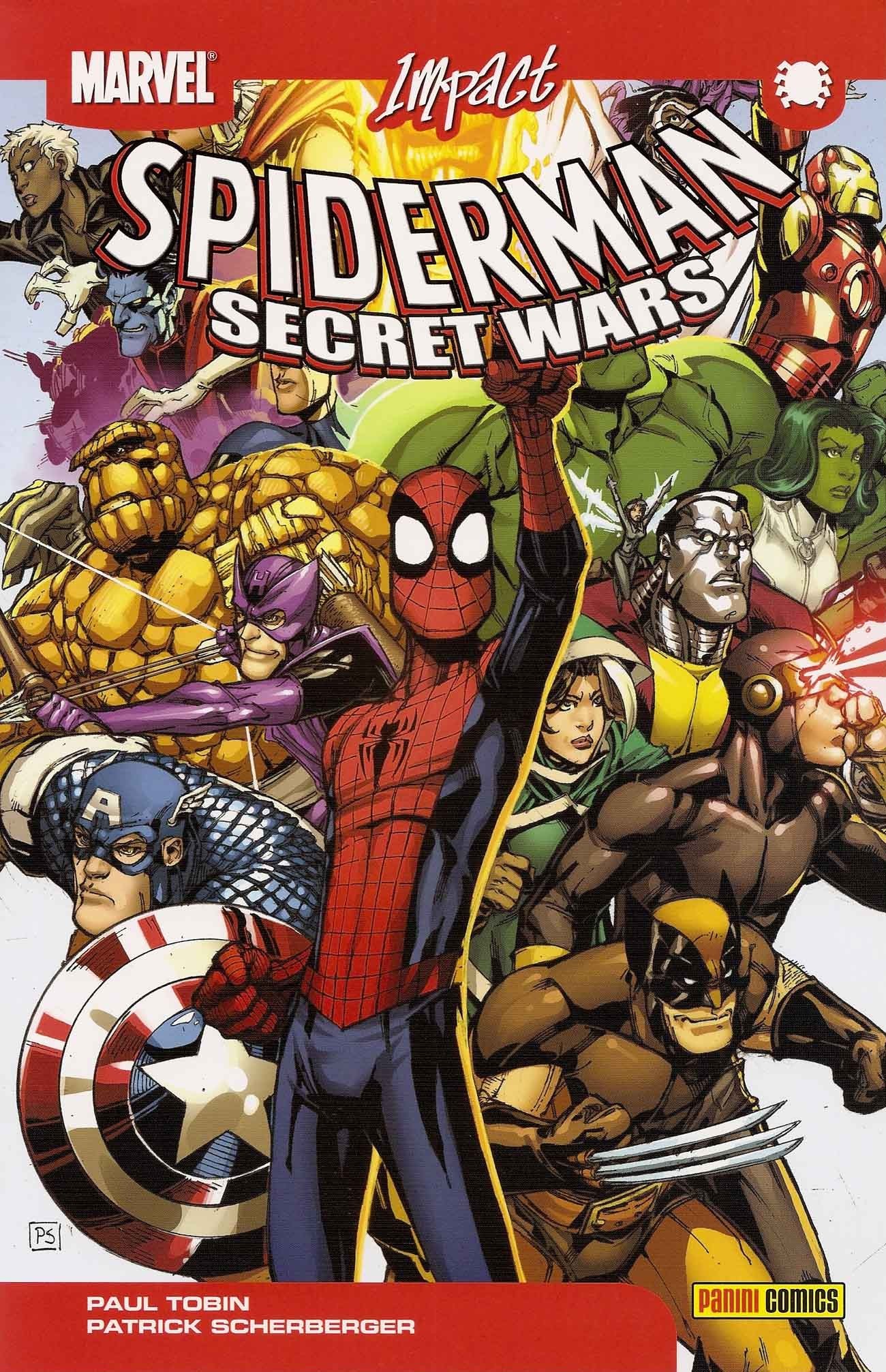 Portada ampliada de SPIDERMAN SECRET WARS