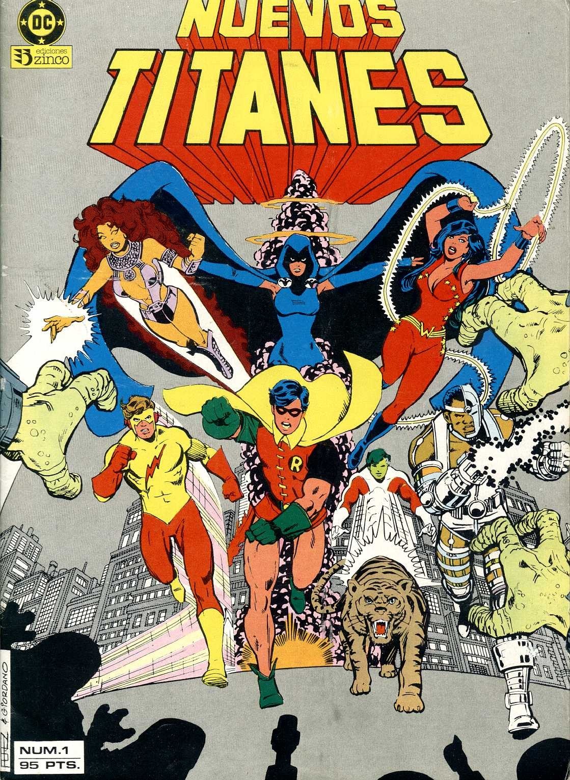 Portada ampliada de NUEVOS TITANES