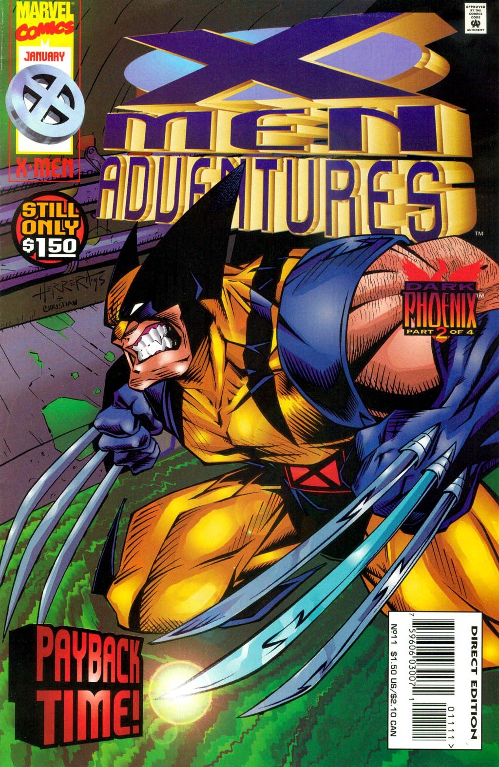 Portada ampliada de X-Men Adventures