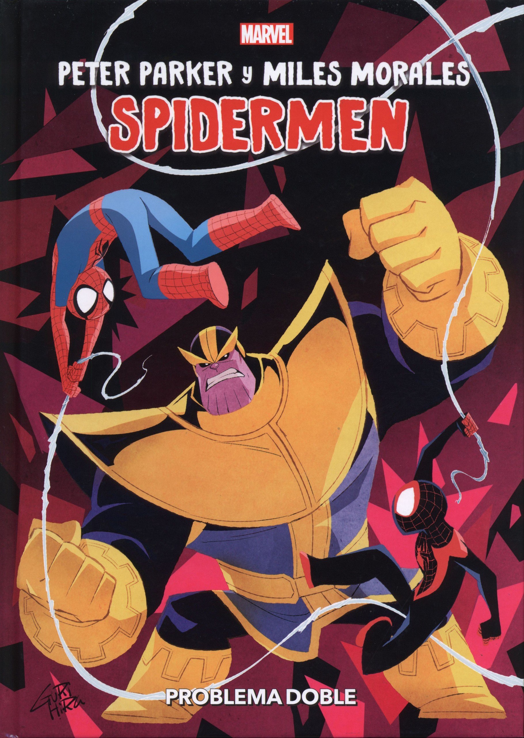 Portada ampliada de PETER PARKER Y MILES MORALES SPIDERMEN