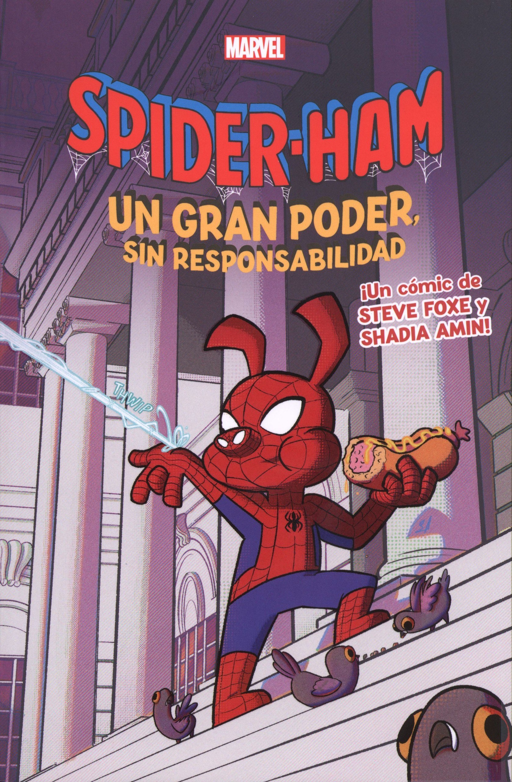 Portada ampliada de SPIDER-HAM UN GRAN PODER, SIN RESPONSABILIDAD