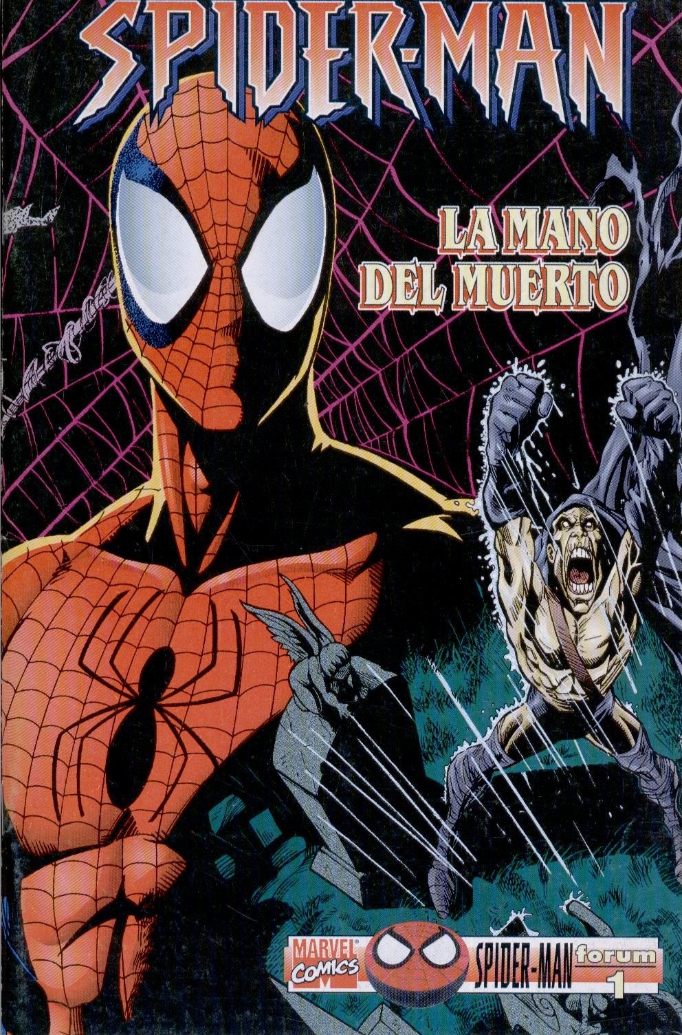 Portada ampliada de SPIDER-MAN LA MANO DEL MUERTO