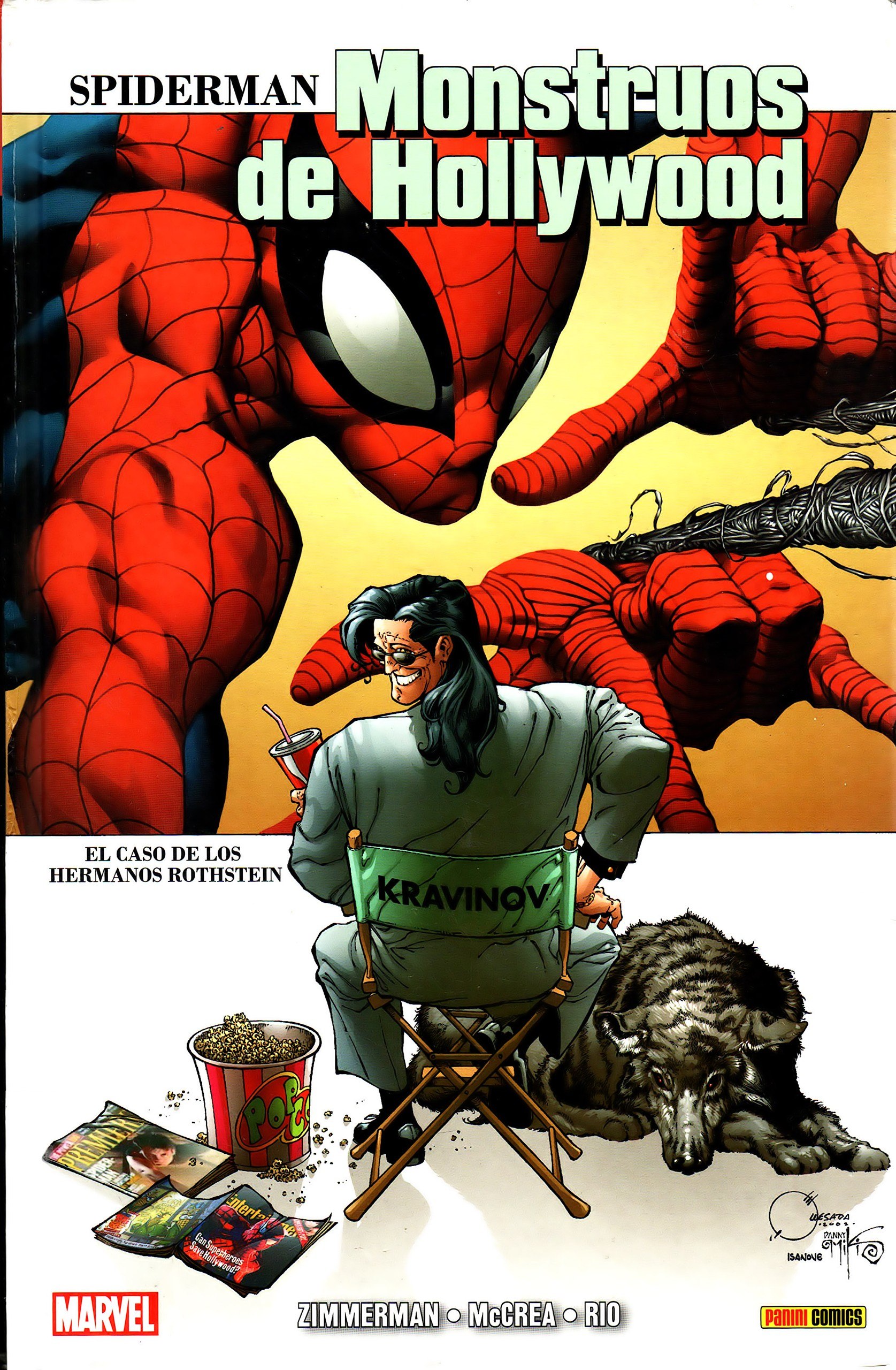Portada ampliada de SPIDERMAN Monstruos de Hollywood