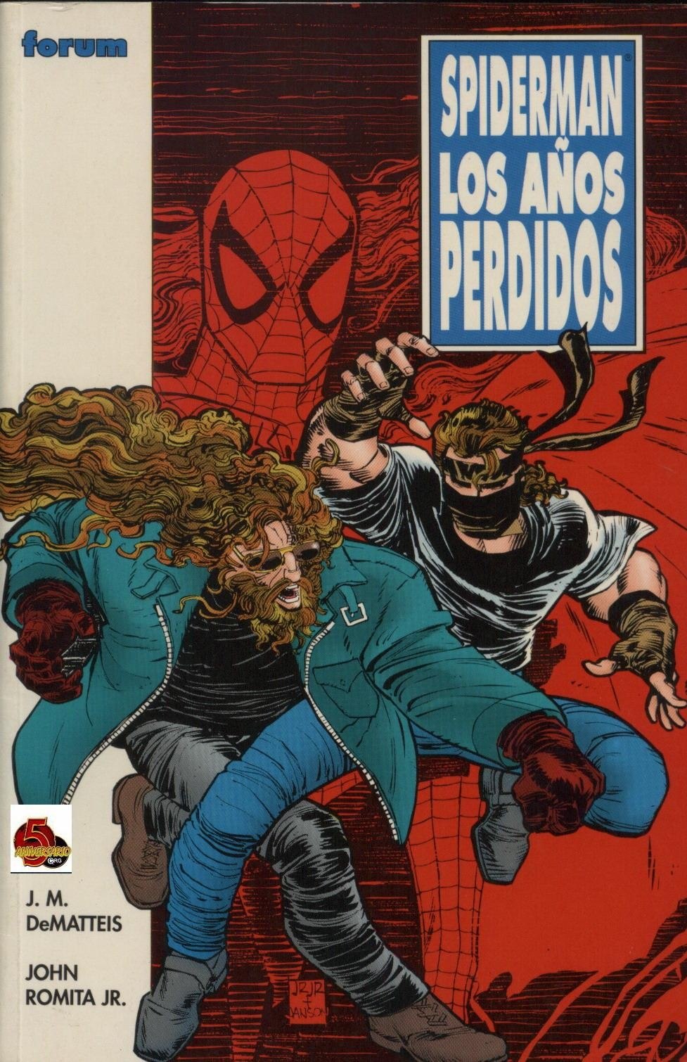 Portada ampliada de SPIDERMAN LOS AÑOS PERDIDOS