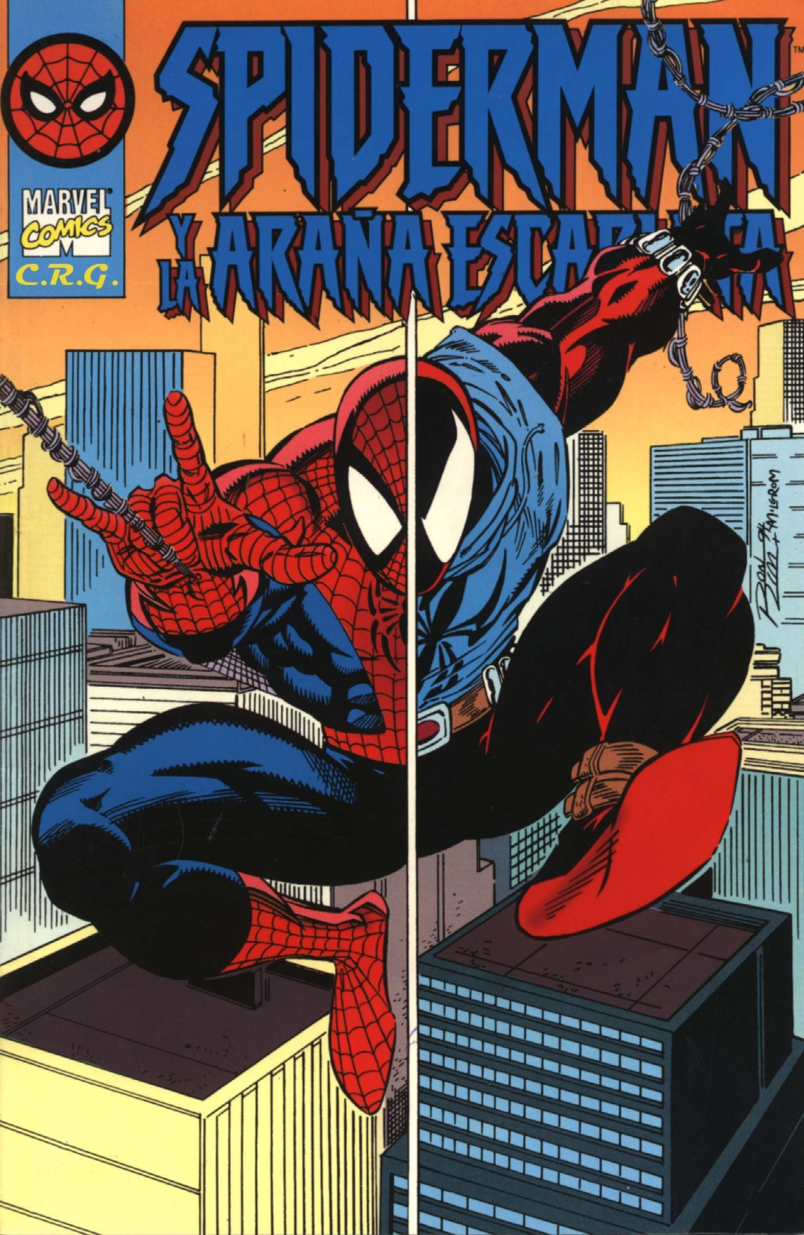 Portada ampliada de SPIDERMAN Y LA ARAÑA ESCAPE