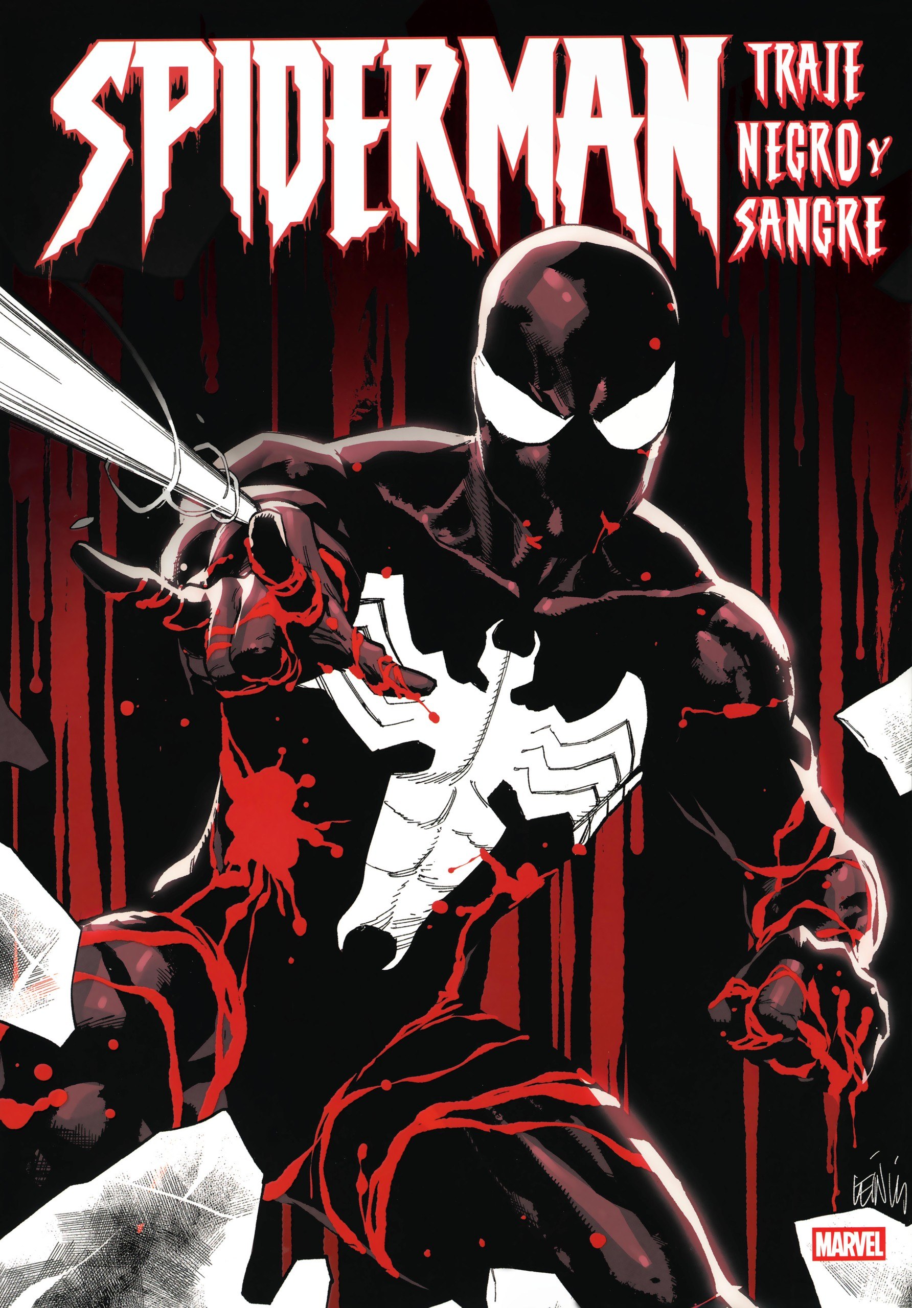 Portada ampliada de SPIDERMAN TRAJE NEGRO Y SANGRE