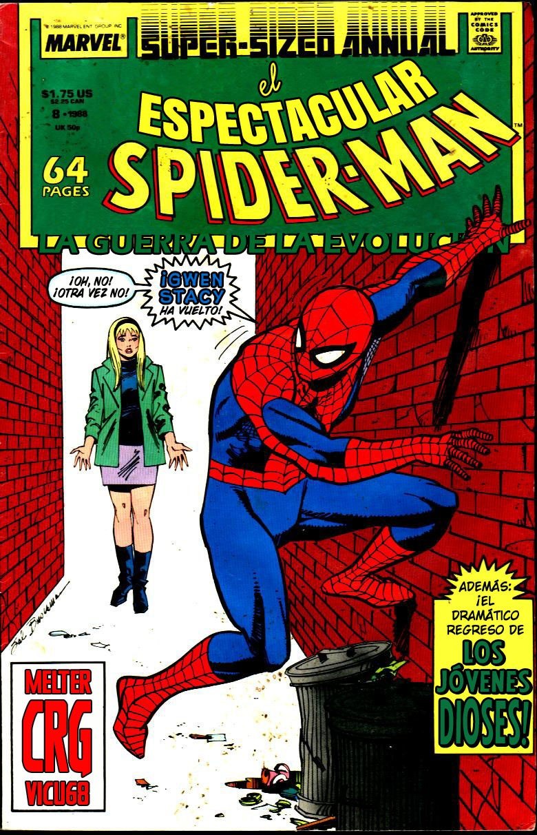 Portada ampliada de el ESPECTACULAR SPIDER-MAN