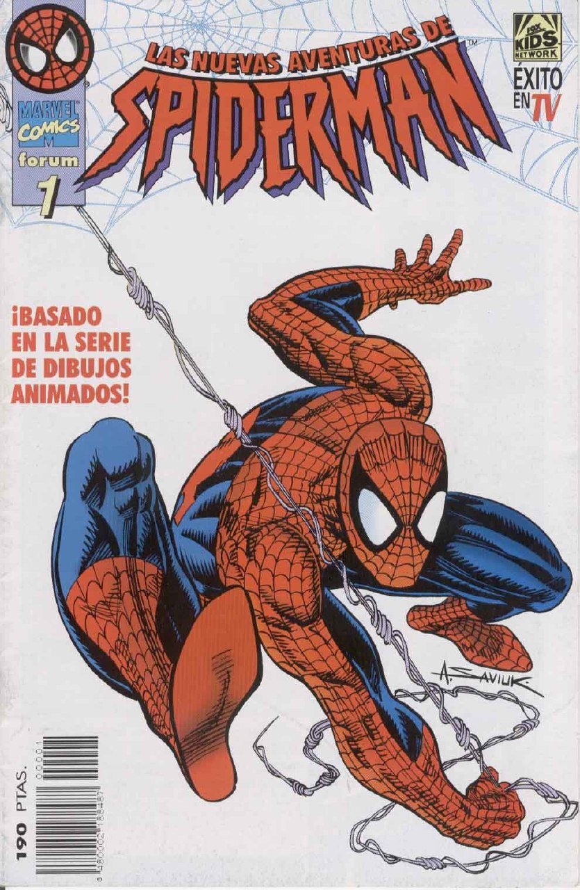 Portada ampliada de LAS NUEVAS AVENTURAS DE SPIDERMAN