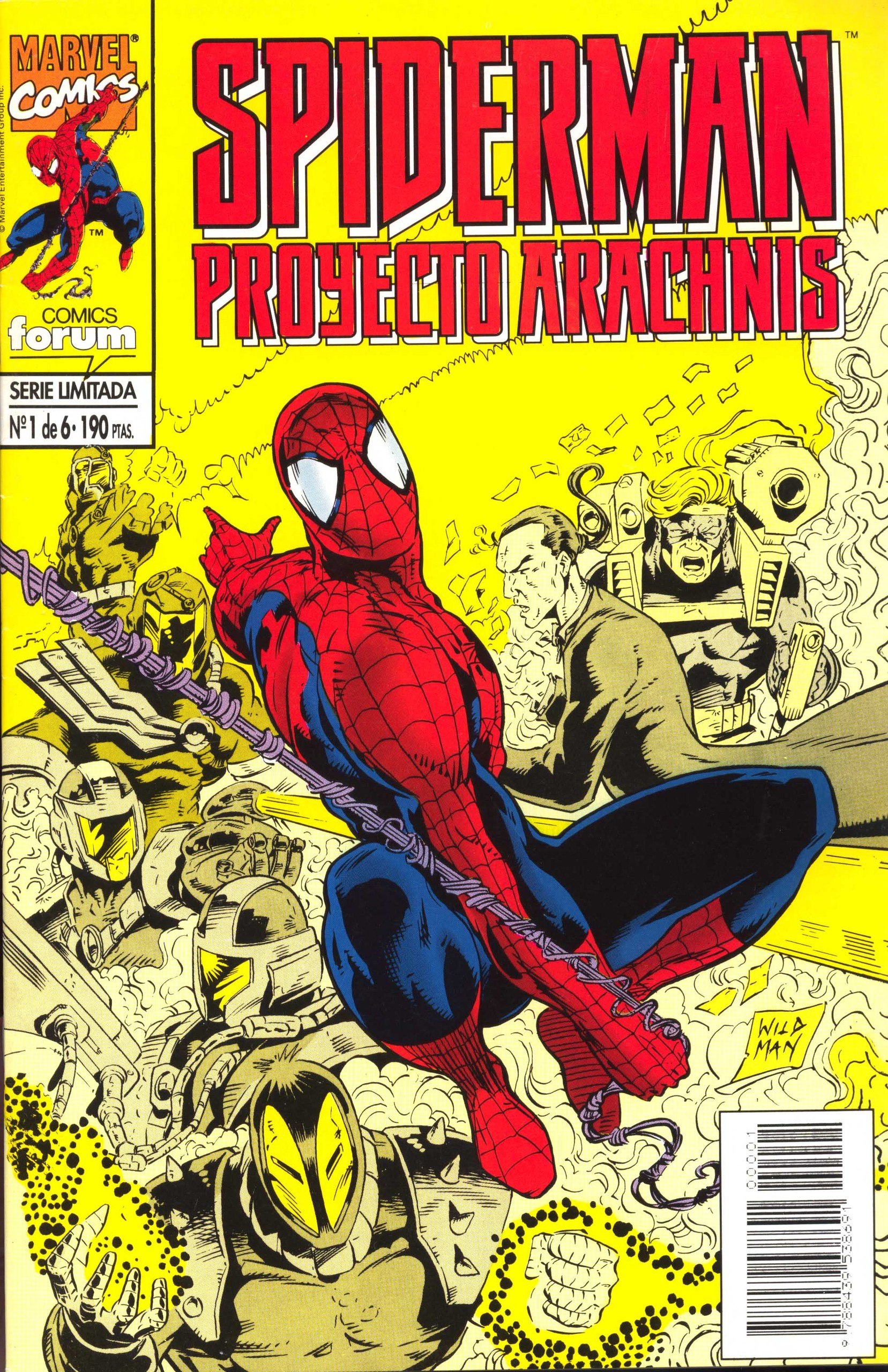 Portada ampliada de SPIDERMAN PROYECTO ARACANIS