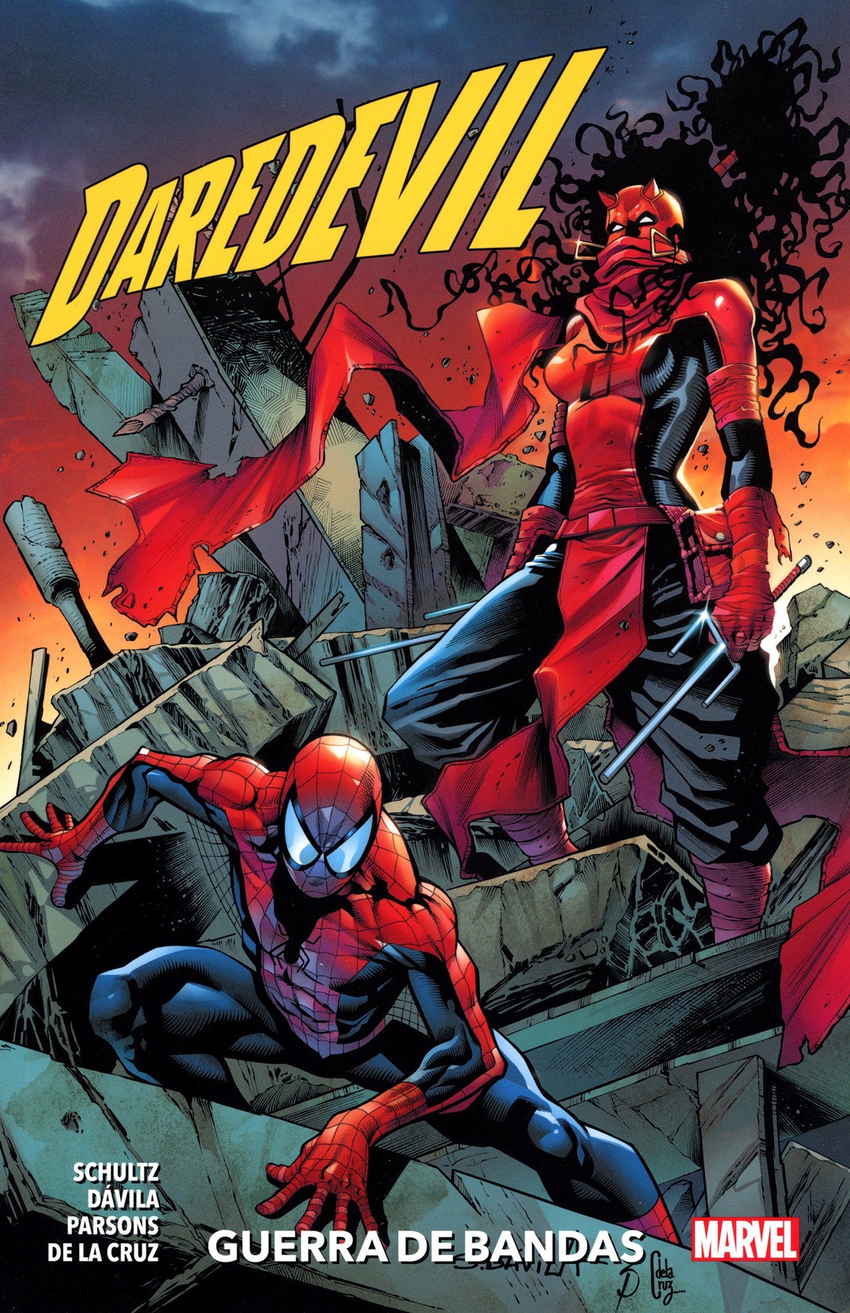 Portada ampliada de DAREDEVIL GUERRA DE BANDAS
