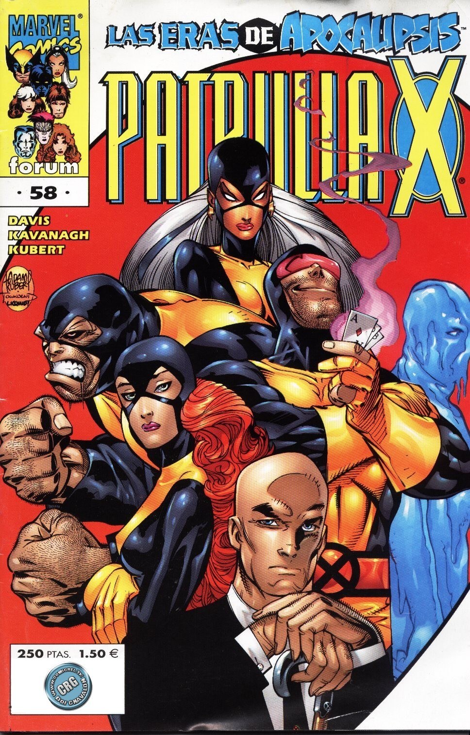 Portada ampliada de LAS ERA DE APOCALIPSIS PATRULLA X