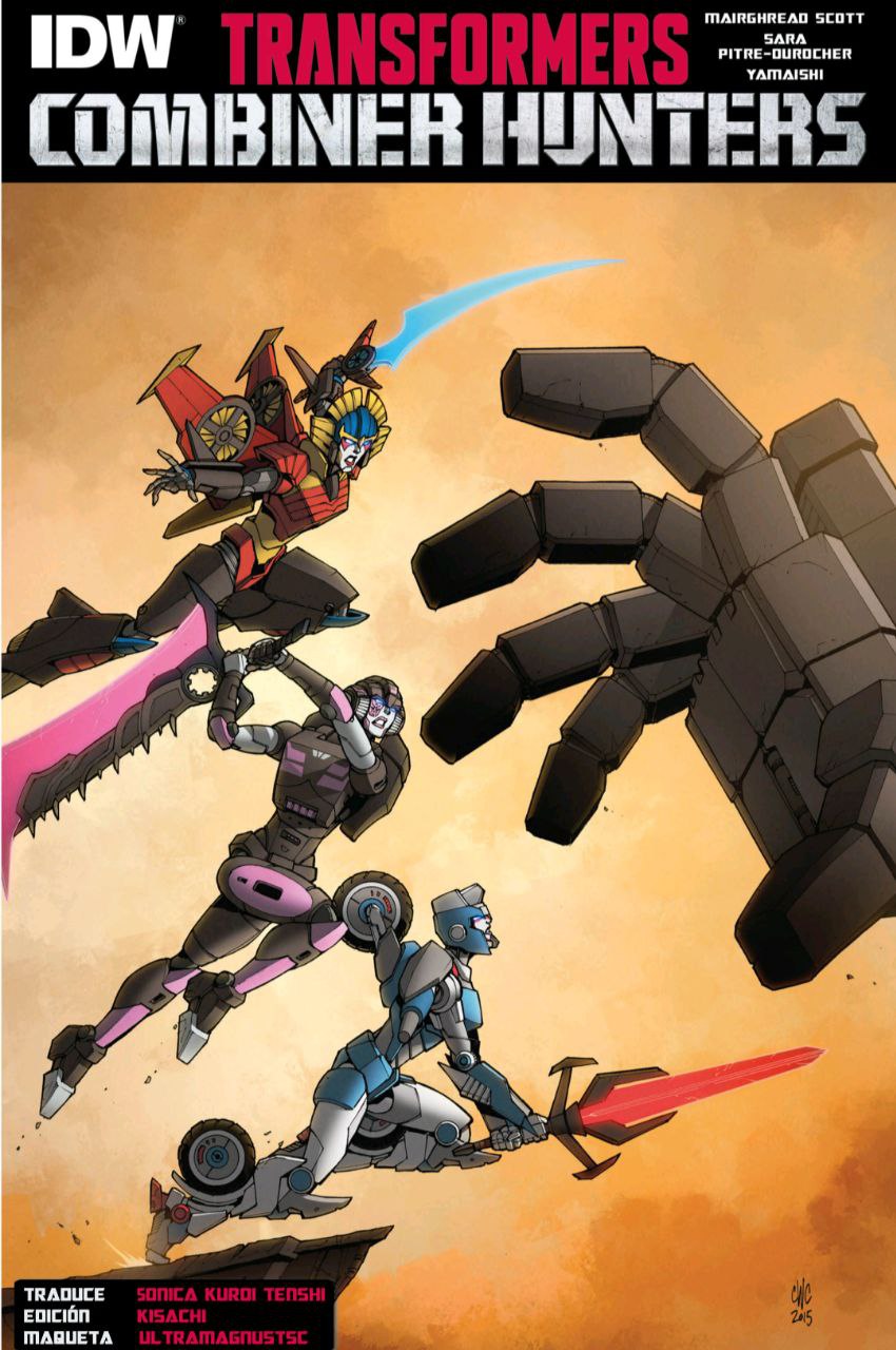 Portada ampliada de Transformers Combiner Hunters