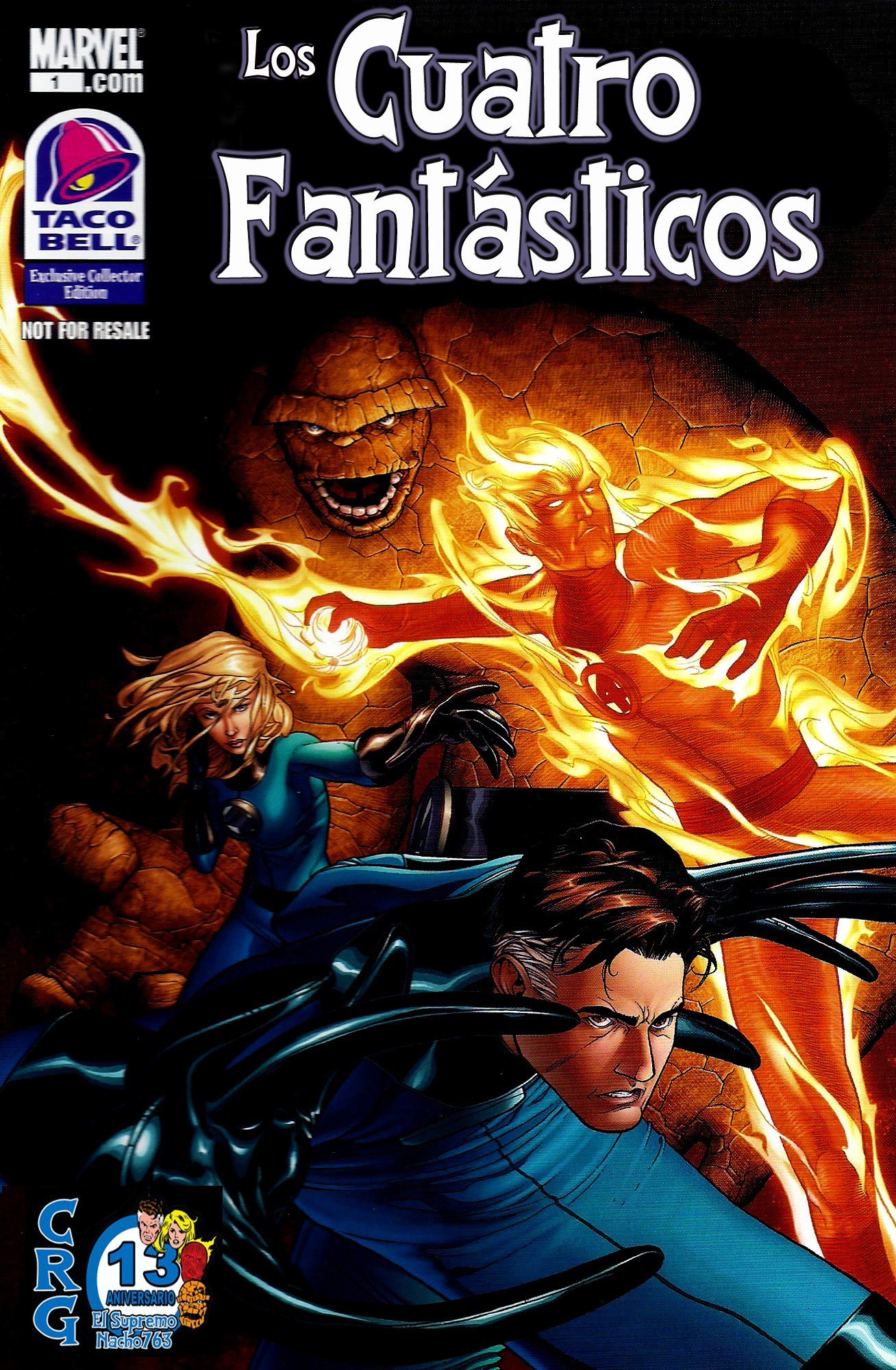 Portada ampliada de Los Cuatro Fantásticos