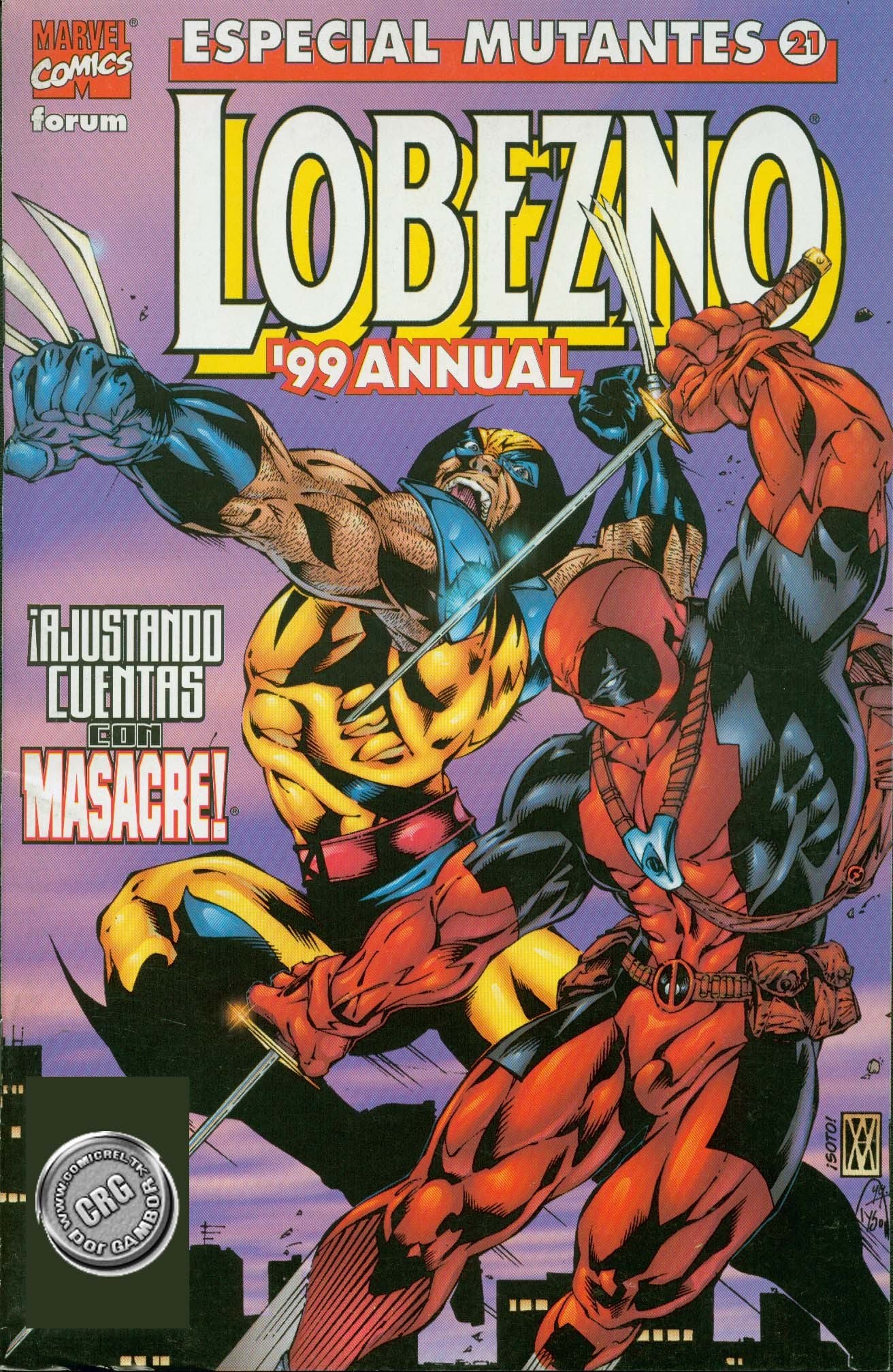 Portada ampliada de LOBEZNO '99 ANNUAL