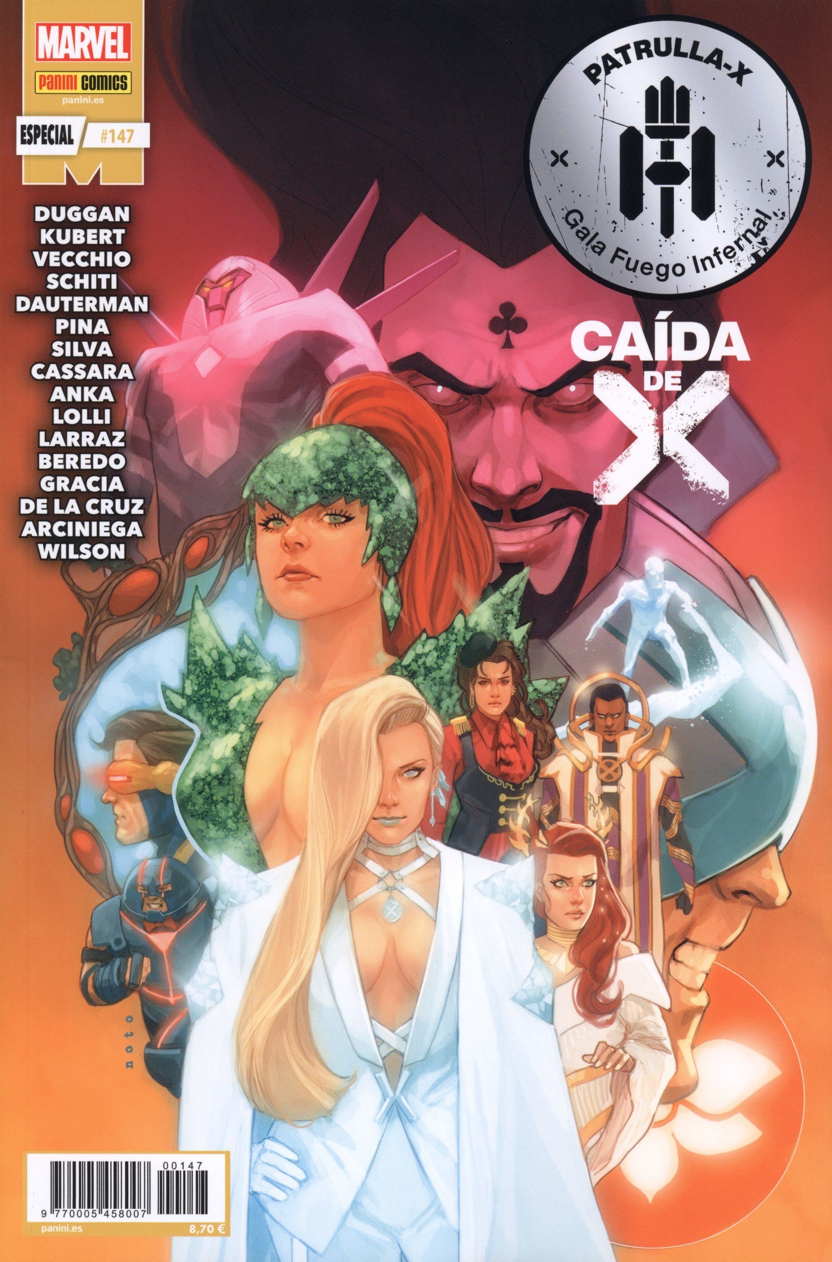 Portada ampliada de CAÍDA DE X