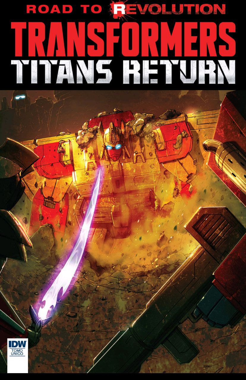 Portada ampliada de TRANSFORMERS TITANS RETURN