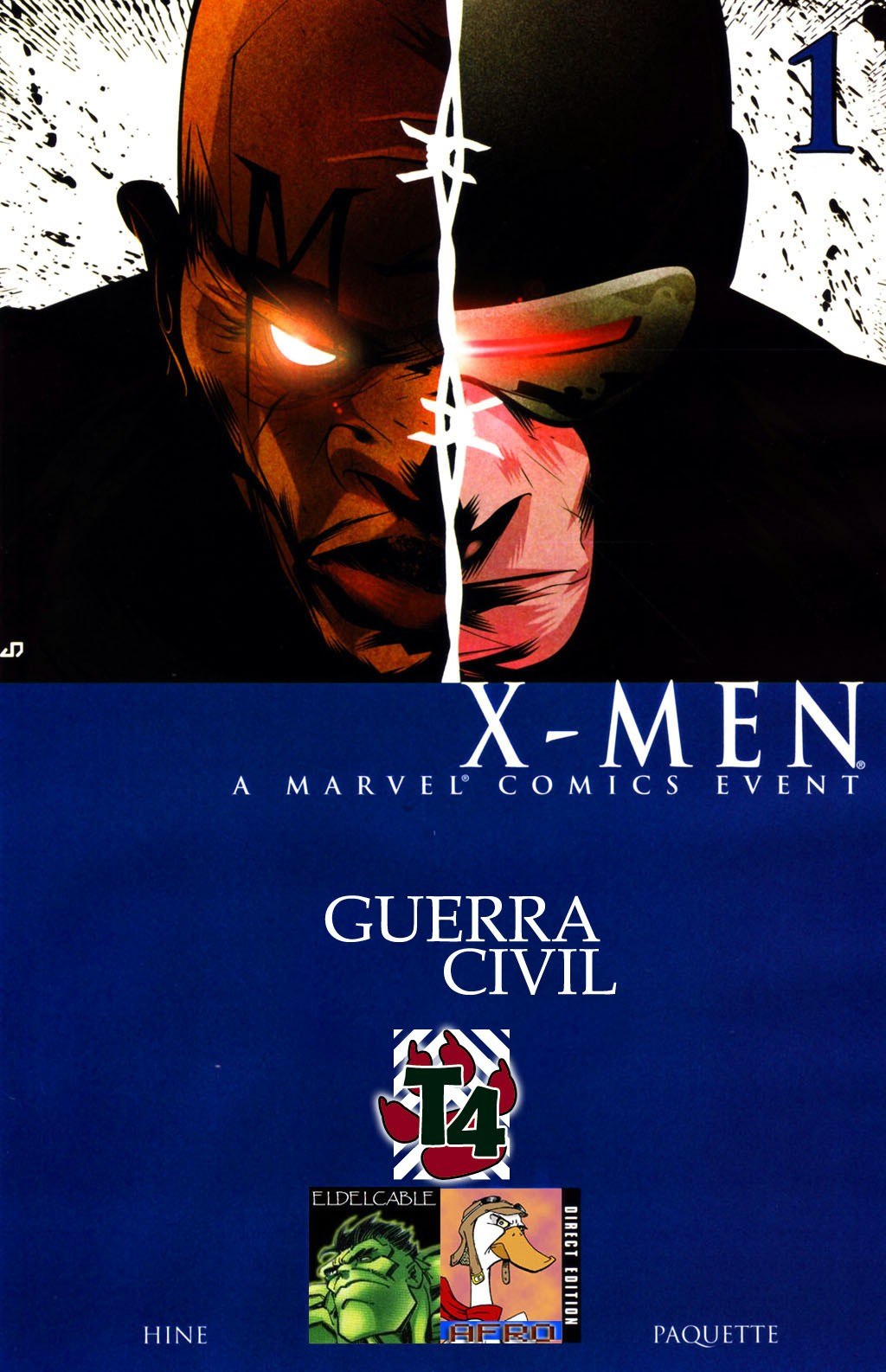 Portada ampliada de X-MEN A MARVEL COMICS EVENT