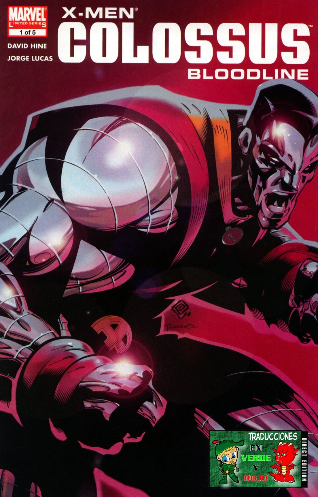 Portada ampliada de X-MEN COLOSSUS BLOODLINE