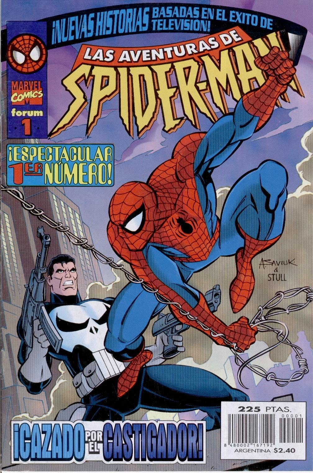 Portada ampliada de Las Aventuras de Spiderman