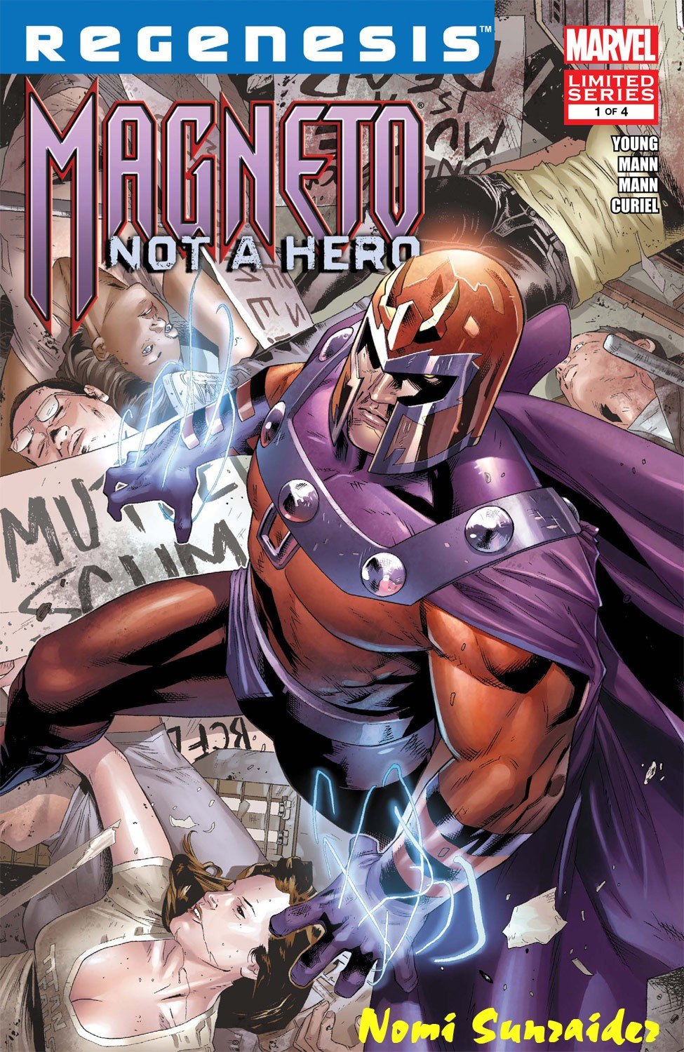 Portada ampliada de MAGNETO NOT A HERO